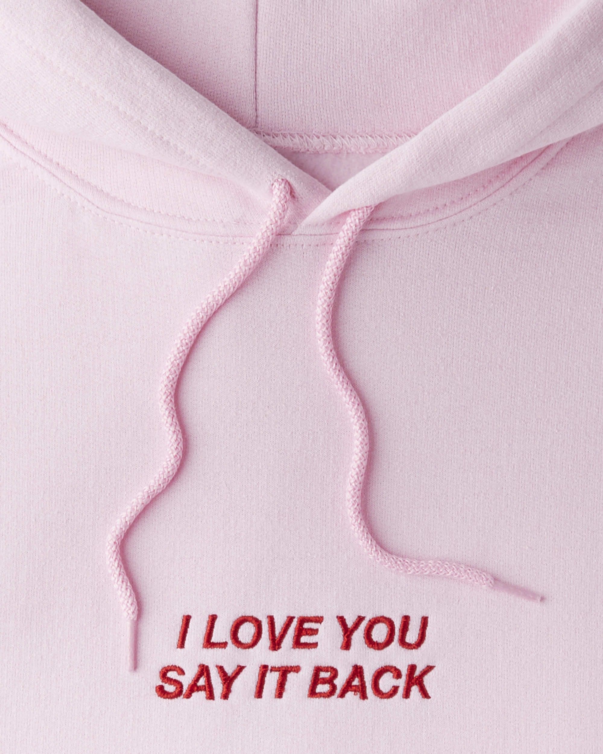 I Love You Say It Back™ Embroidered Hoodie sold by Lonely Ghost product image thumbnail 3