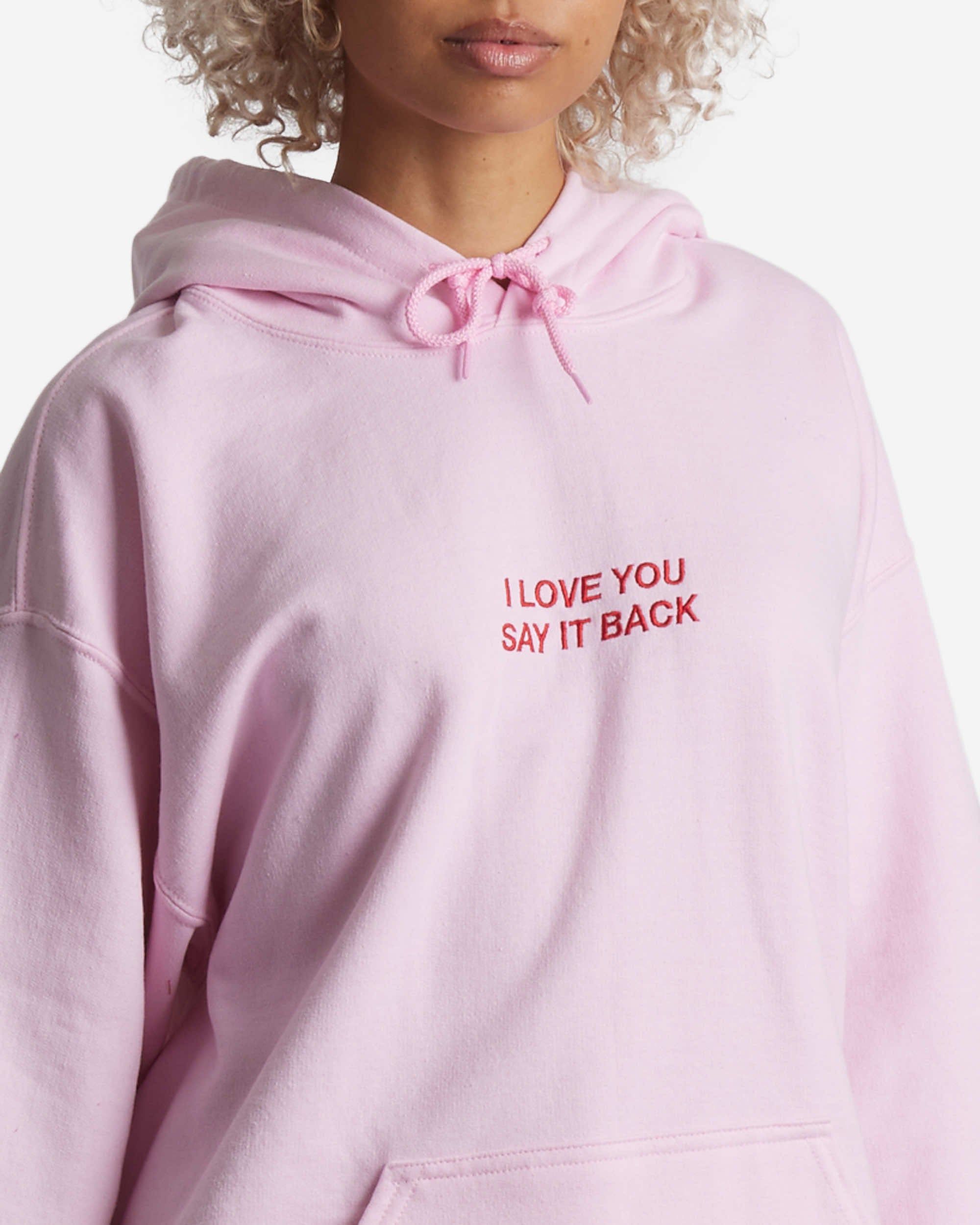 I Love You Say It Back™ Embroidered Hoodie sold by Lonely Ghost product image thumbnail 2
