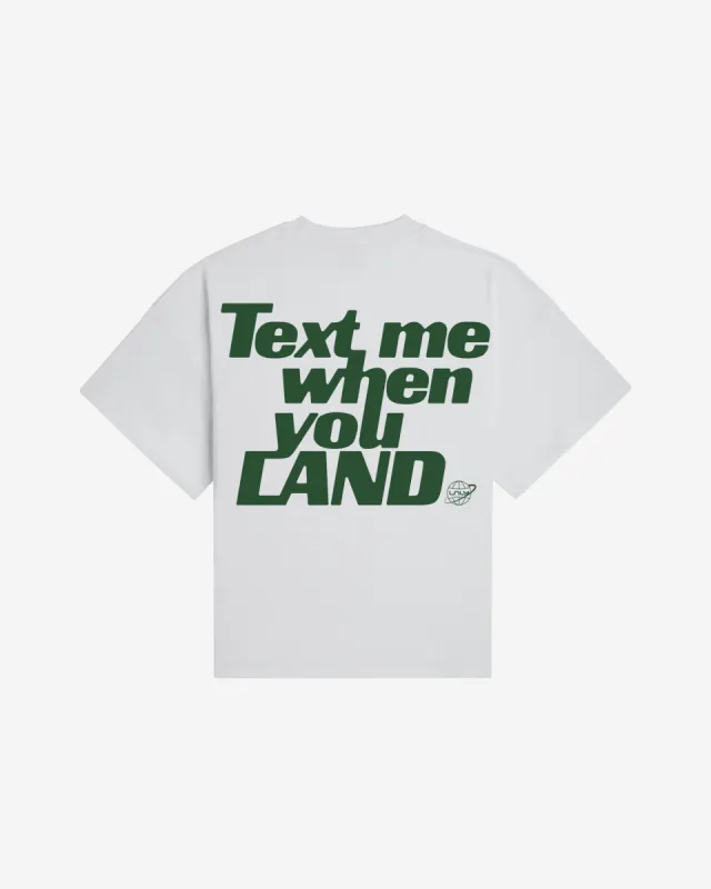 Text Me When You Land Boxy Tee sold by Lonely Ghost