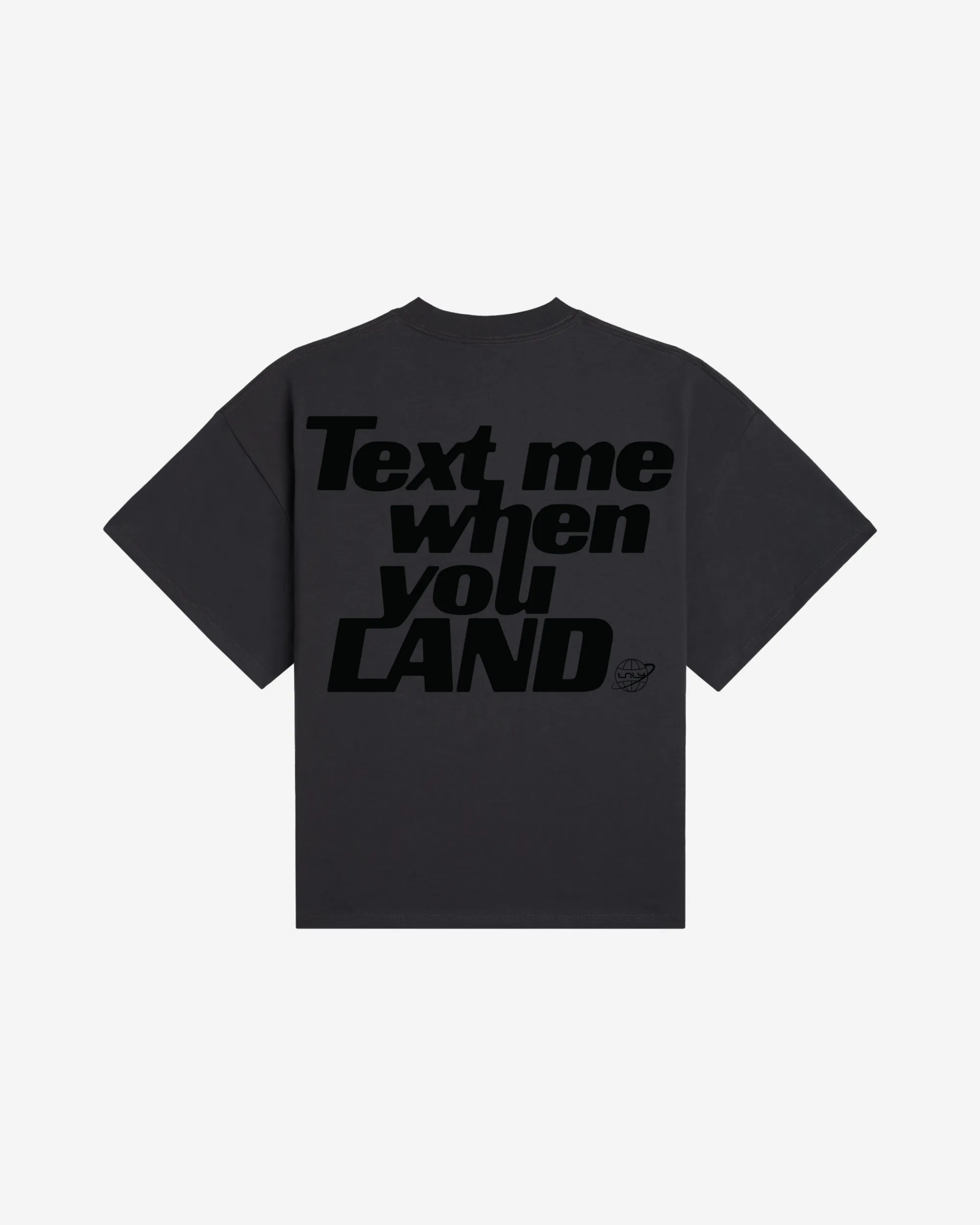 Text Me When You Land Boxy Tee sold by Lonely Ghost product image thumbnail 3