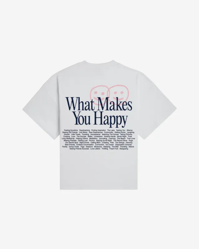 What Makes You Happy Boxy Tee sold by Lonely Ghost