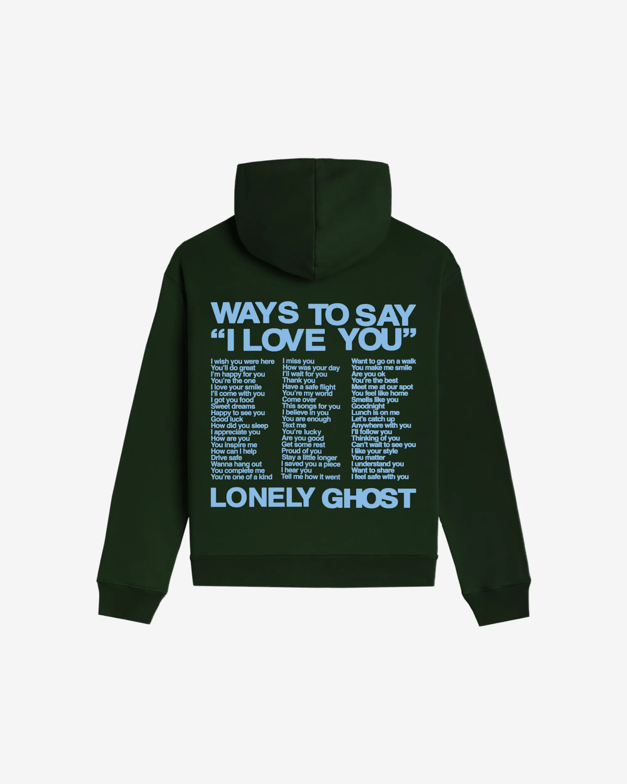 Ways To Say ILY Hoodie sold by Lonely Ghost product image thumbnail 4