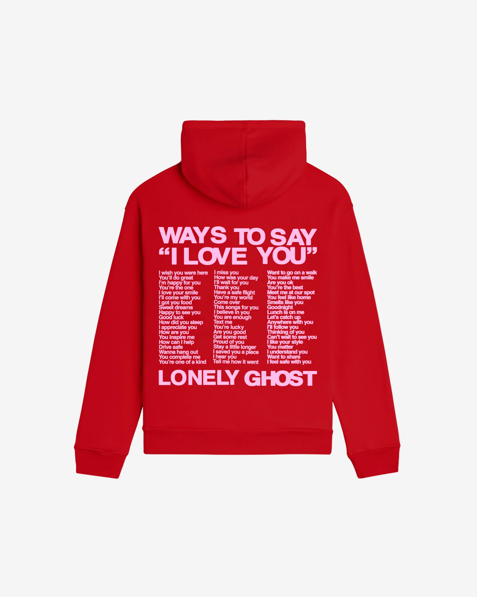 Ways To Say ILY Hoodie sold by Lonely Ghost product image thumbnail 2