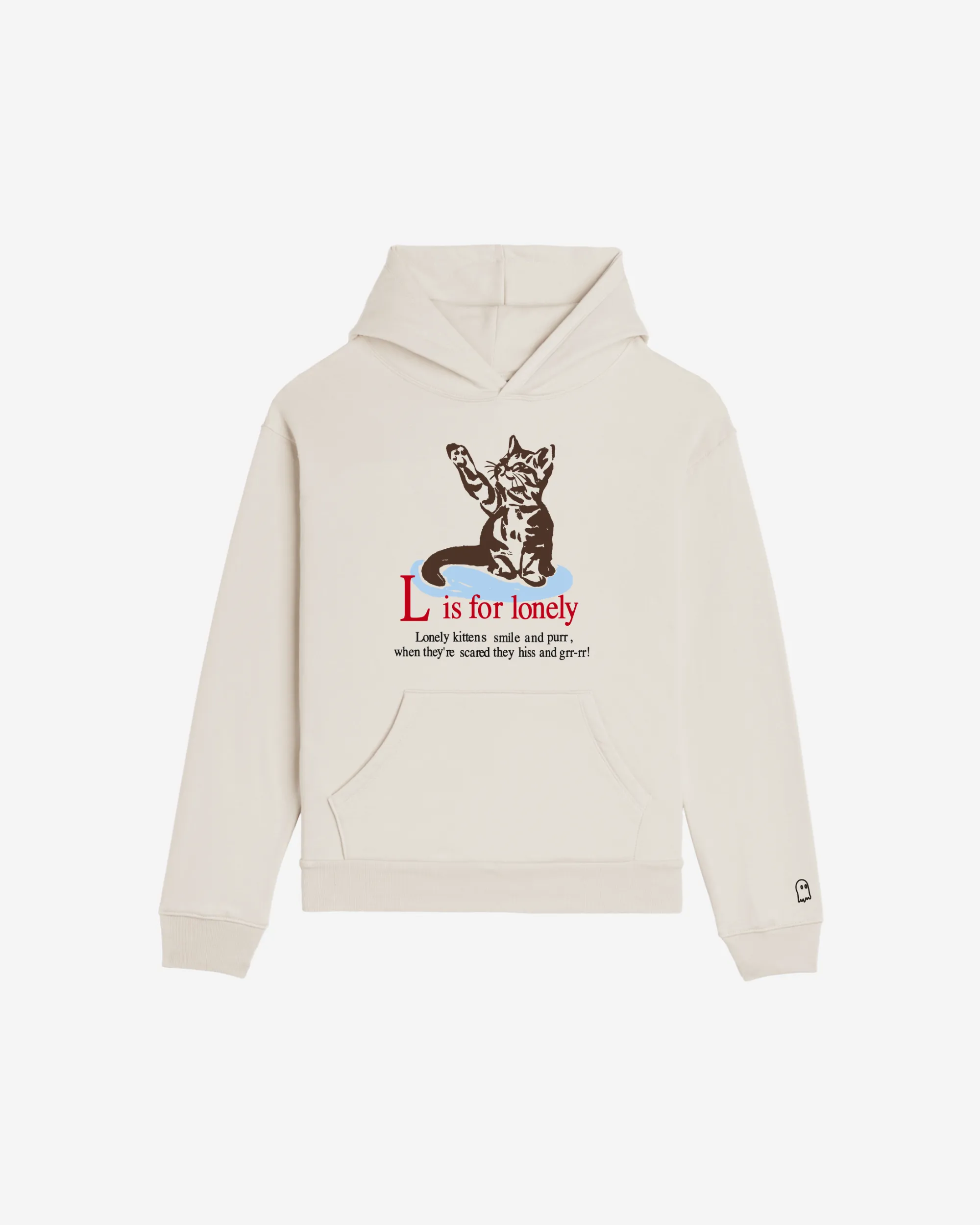 L is for Lonely Hoodie sold by Lonely Ghost