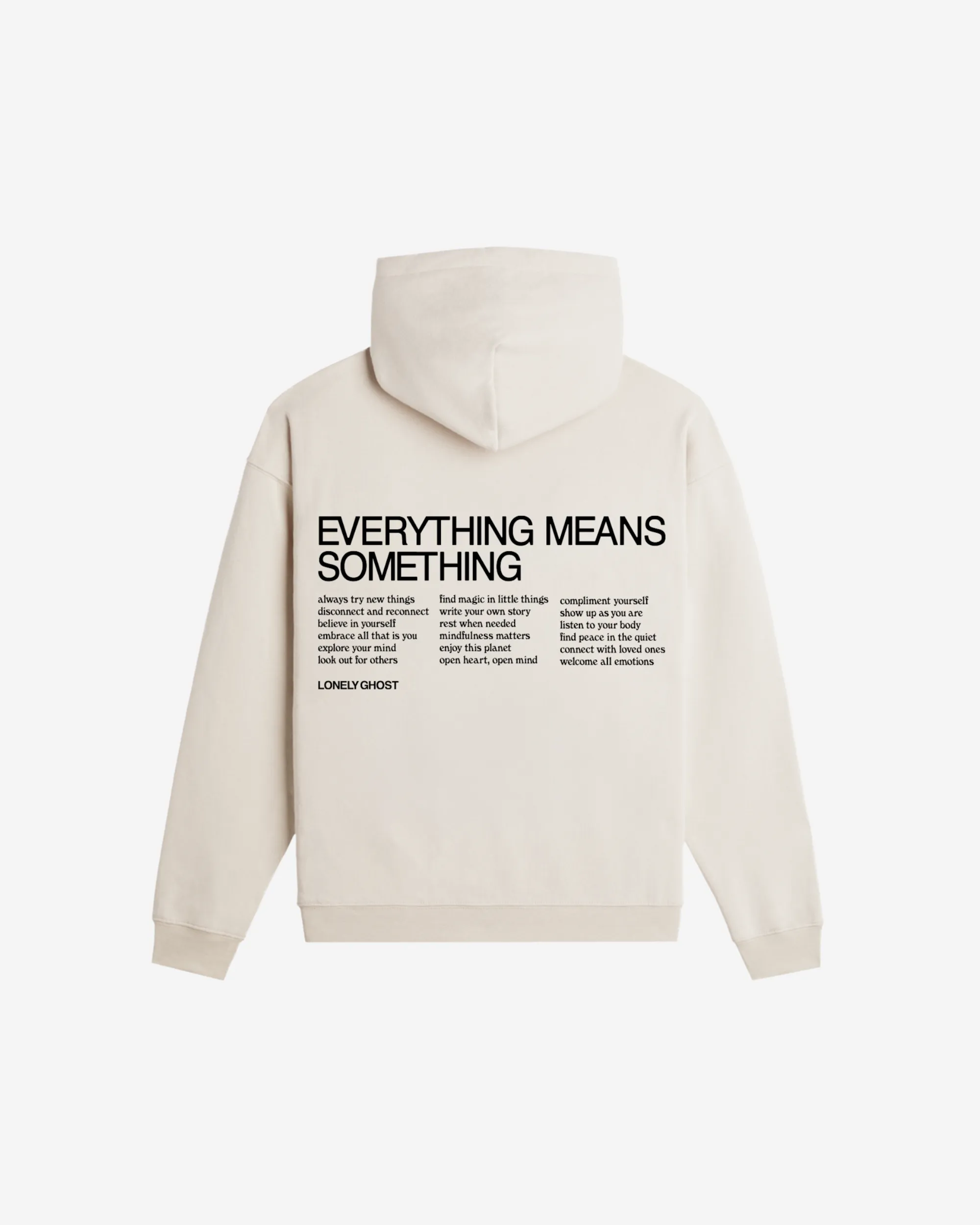Everything Means Something Hoodie sold by Lonely Ghost product image thumbnail 3