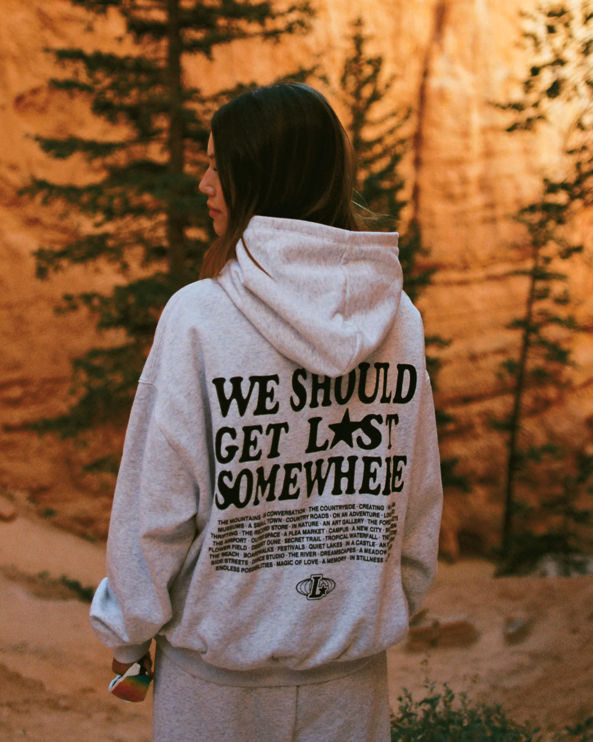 LG x Merrell We Should Get Lost Somewhere Hoodie sold by Lonely Ghost