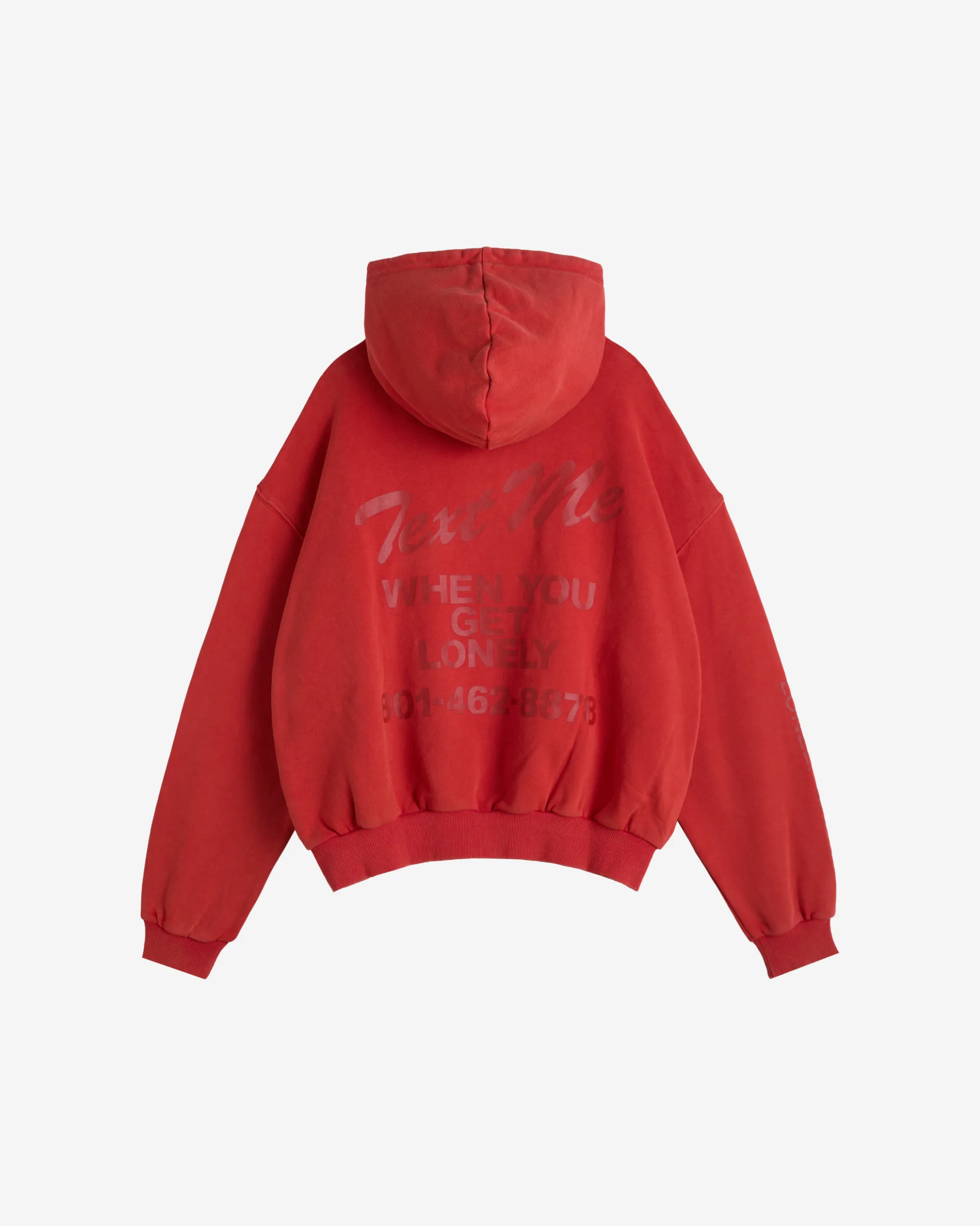 Text Me When You Get Lonely Zip Hoodie sold by Lonely Ghost product image thumbnail 2