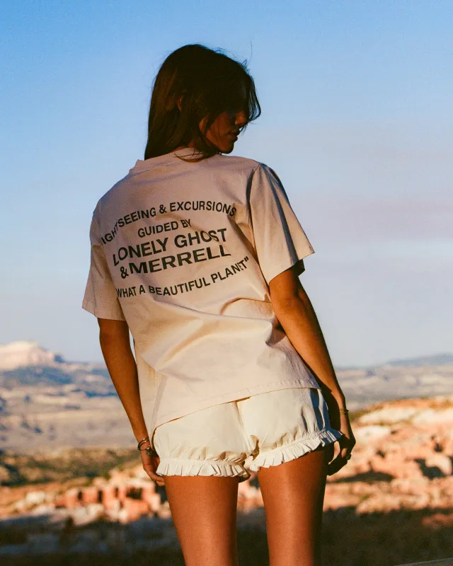 LG x Merrell Sightseeing and Excursions Essential Tee sold by Lonely Ghost