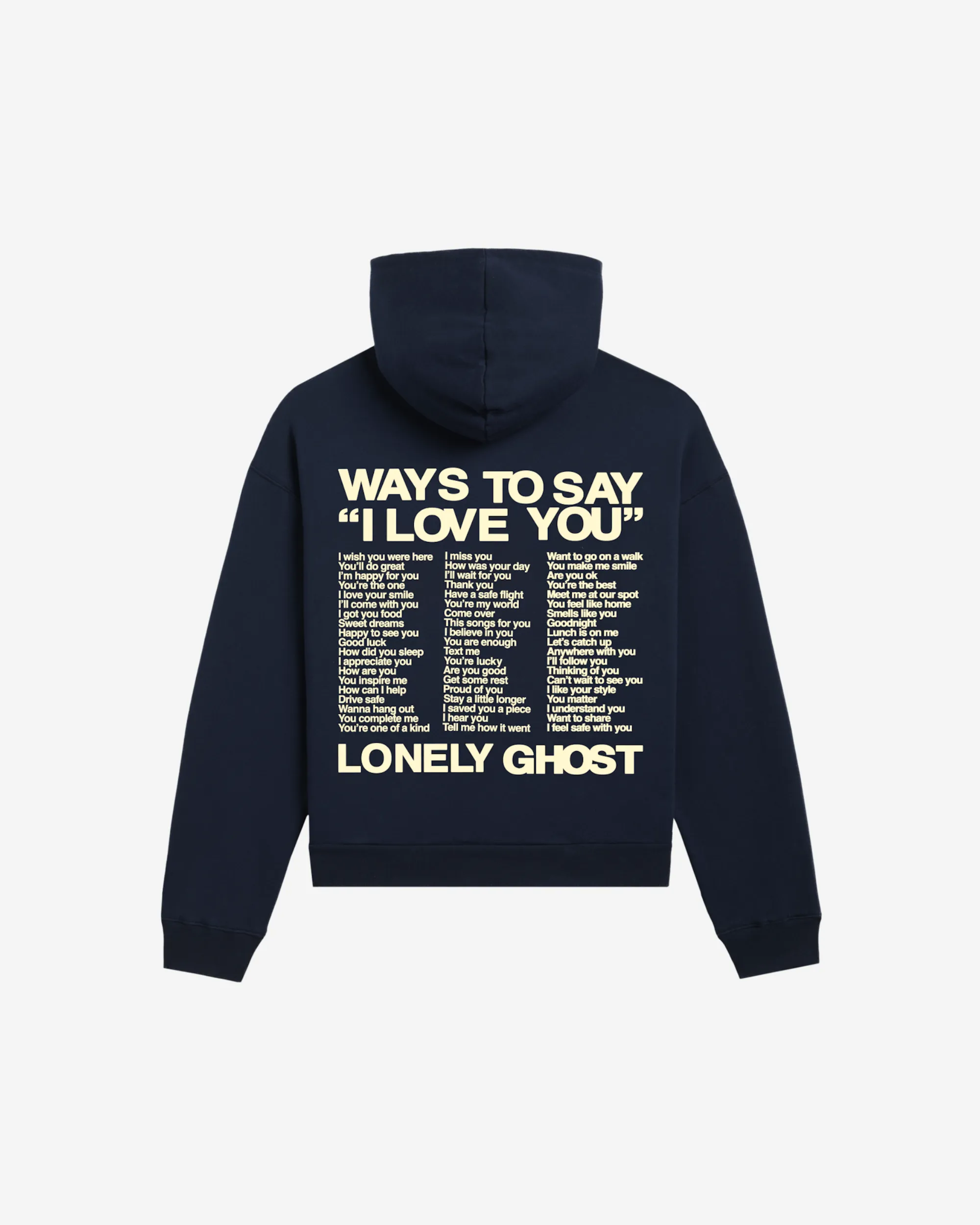 Ways to Say ILY Hoodie sold by Lonely Ghost product image thumbnail 4