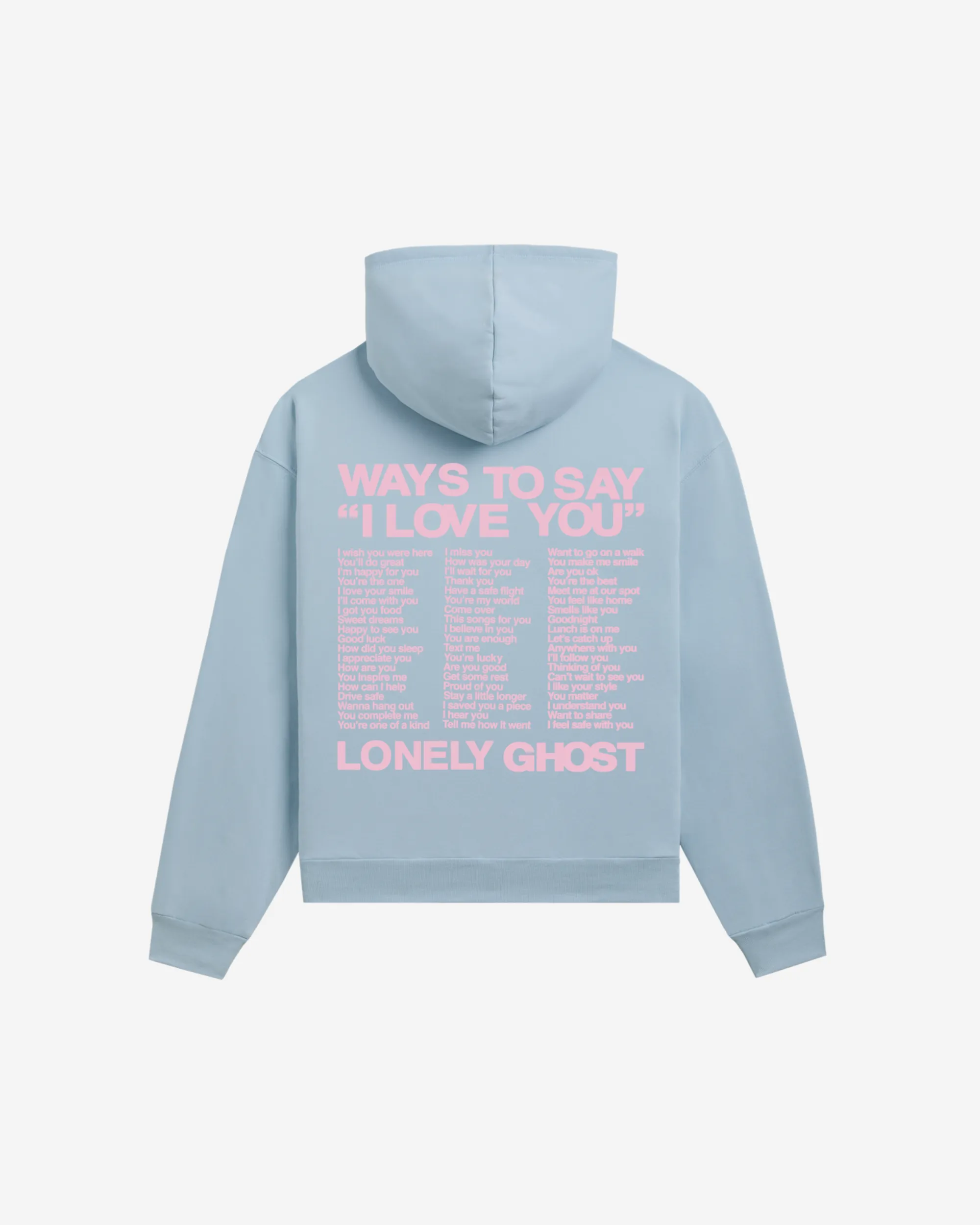 Ways to Say ILY Hoodie sold by Lonely Ghost product image thumbnail 2