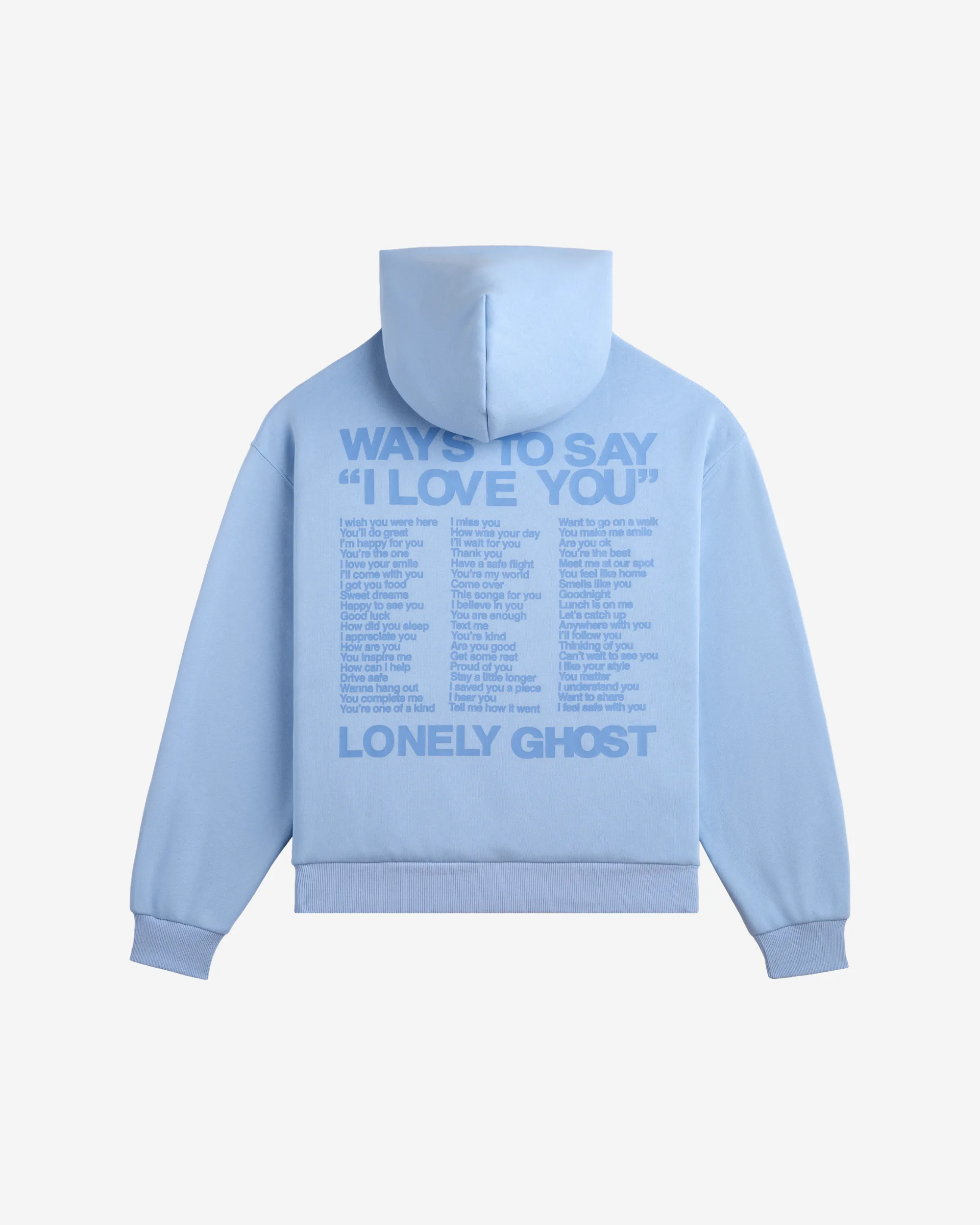Ways To Say ILY Hoodie sold by Lonely Ghost product image thumbnail 2