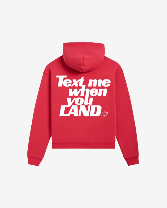 Text Me When You Land Hoodie sold by Lonely Ghost
