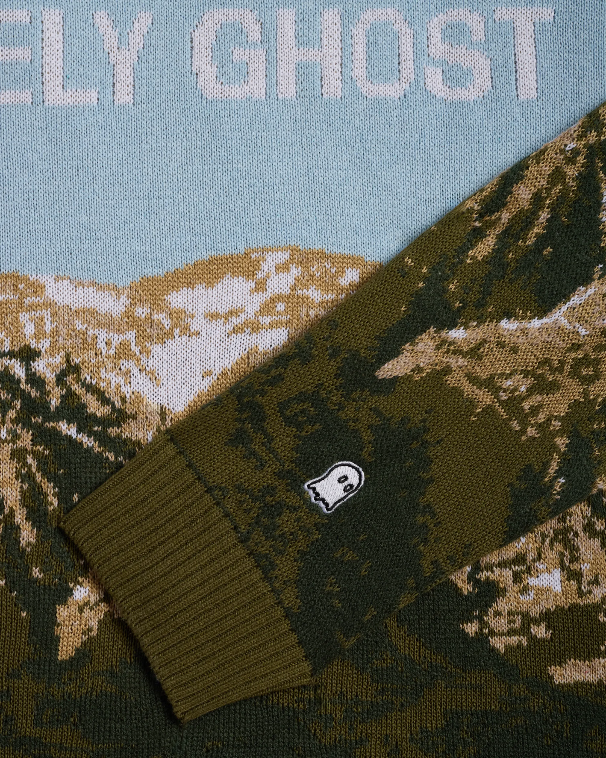 Mountain Heavyweight Knit Crewneck sold by Lonely Ghost product image thumbnail 4