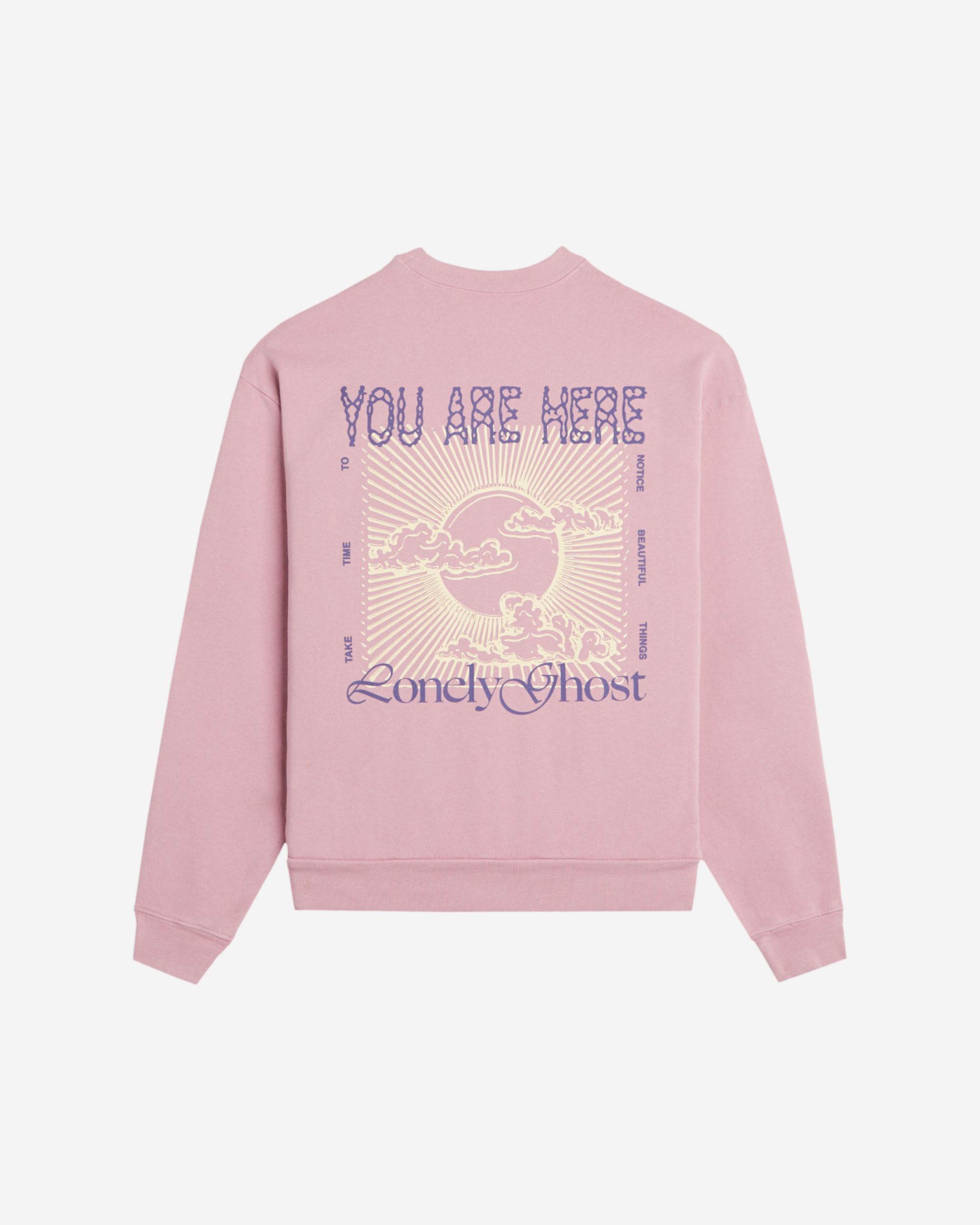You Are Here Heavyweight Crewneck Fleece sold by Lonely Ghost