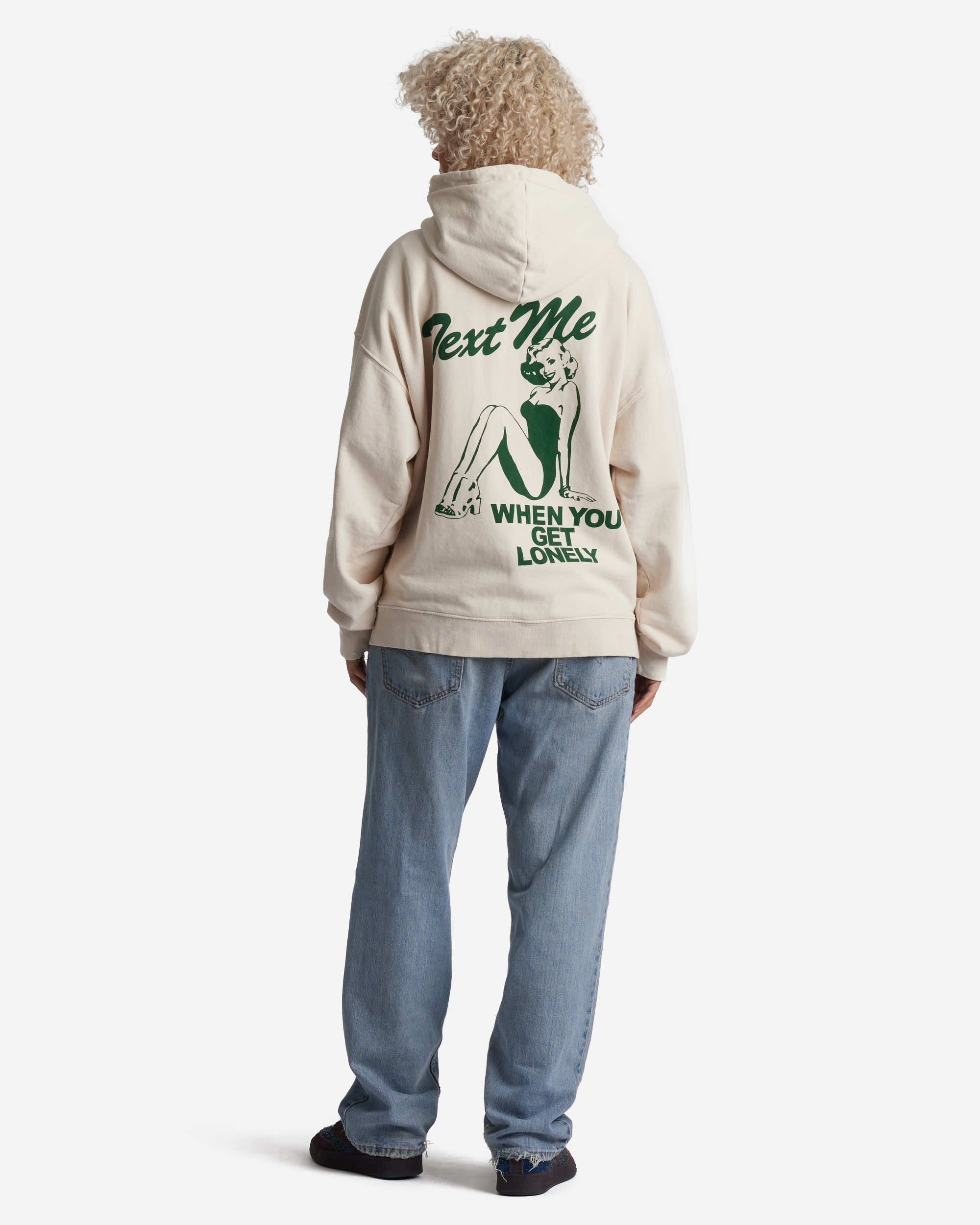 Text Me When You Get Lonely Zip Up sold by Lonely Ghost product image thumbnail 9