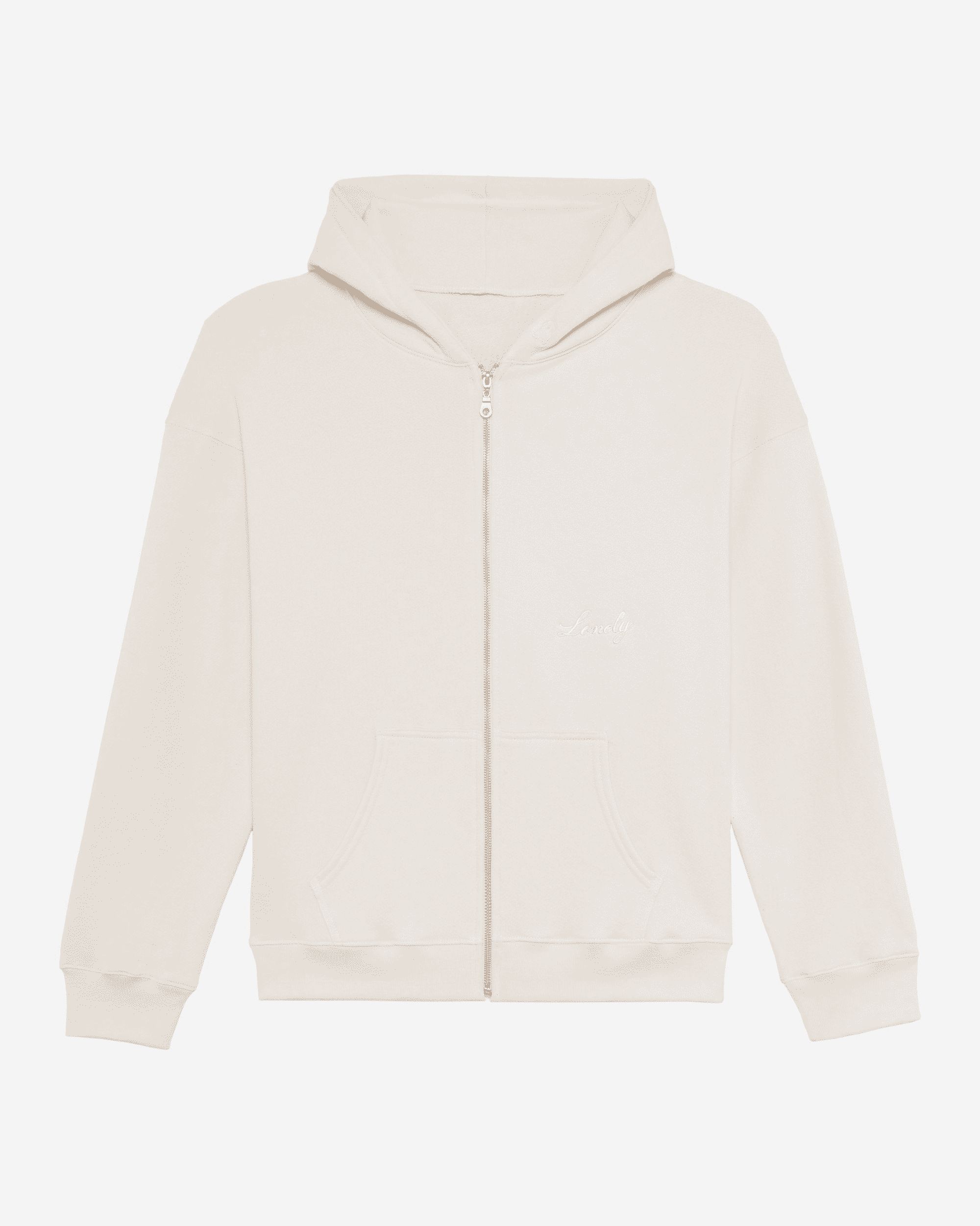 Text Me When You Get Lonely Heavyweight Zip Up Hoodie sold by Lonely Ghost product image thumbnail 2