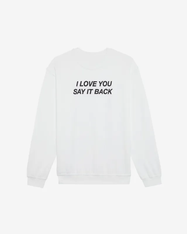 ILYSIB Crewneck Sweater (White) sold by Lonely Ghost