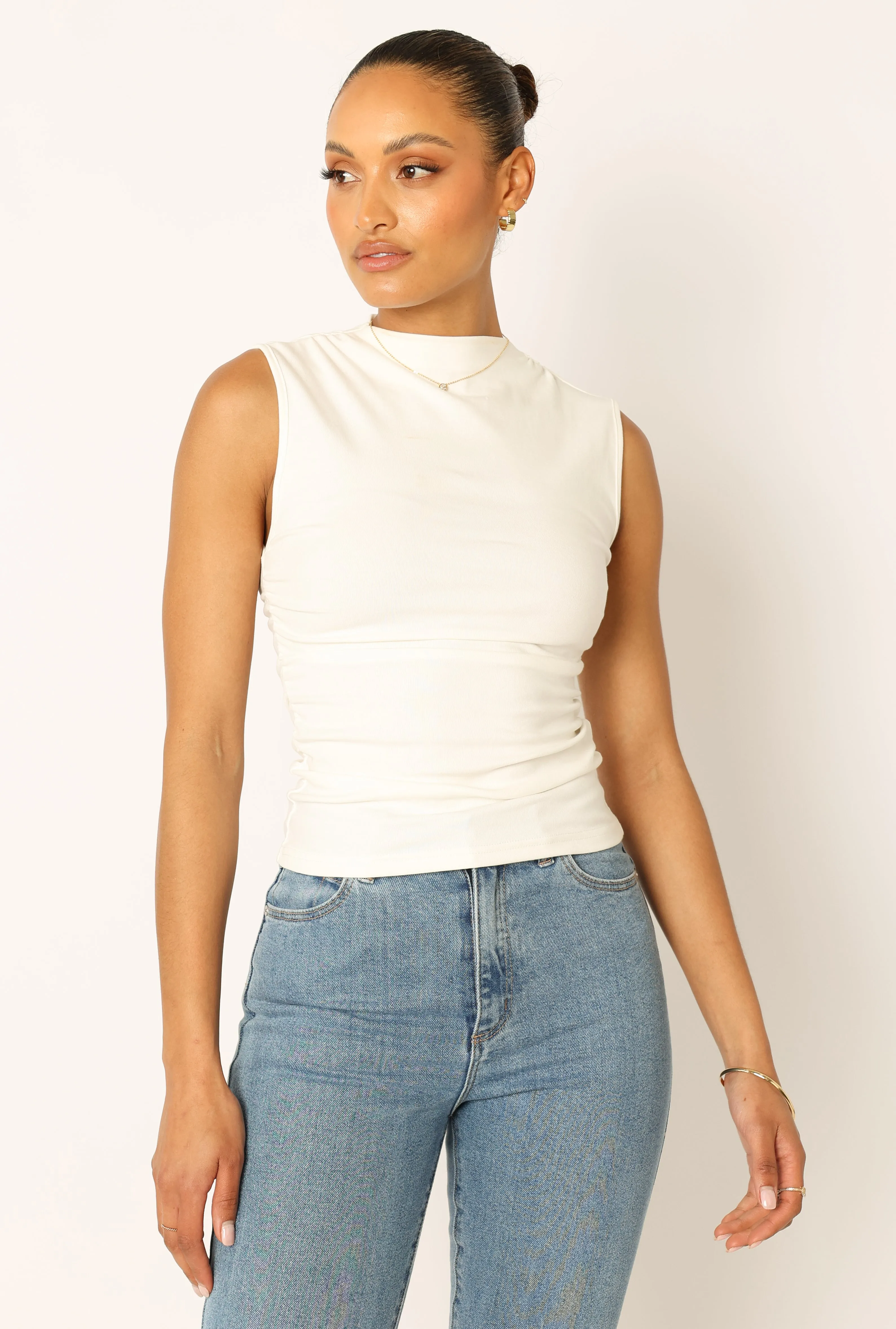 Nissa Top - Off White sold by Petal & Pup