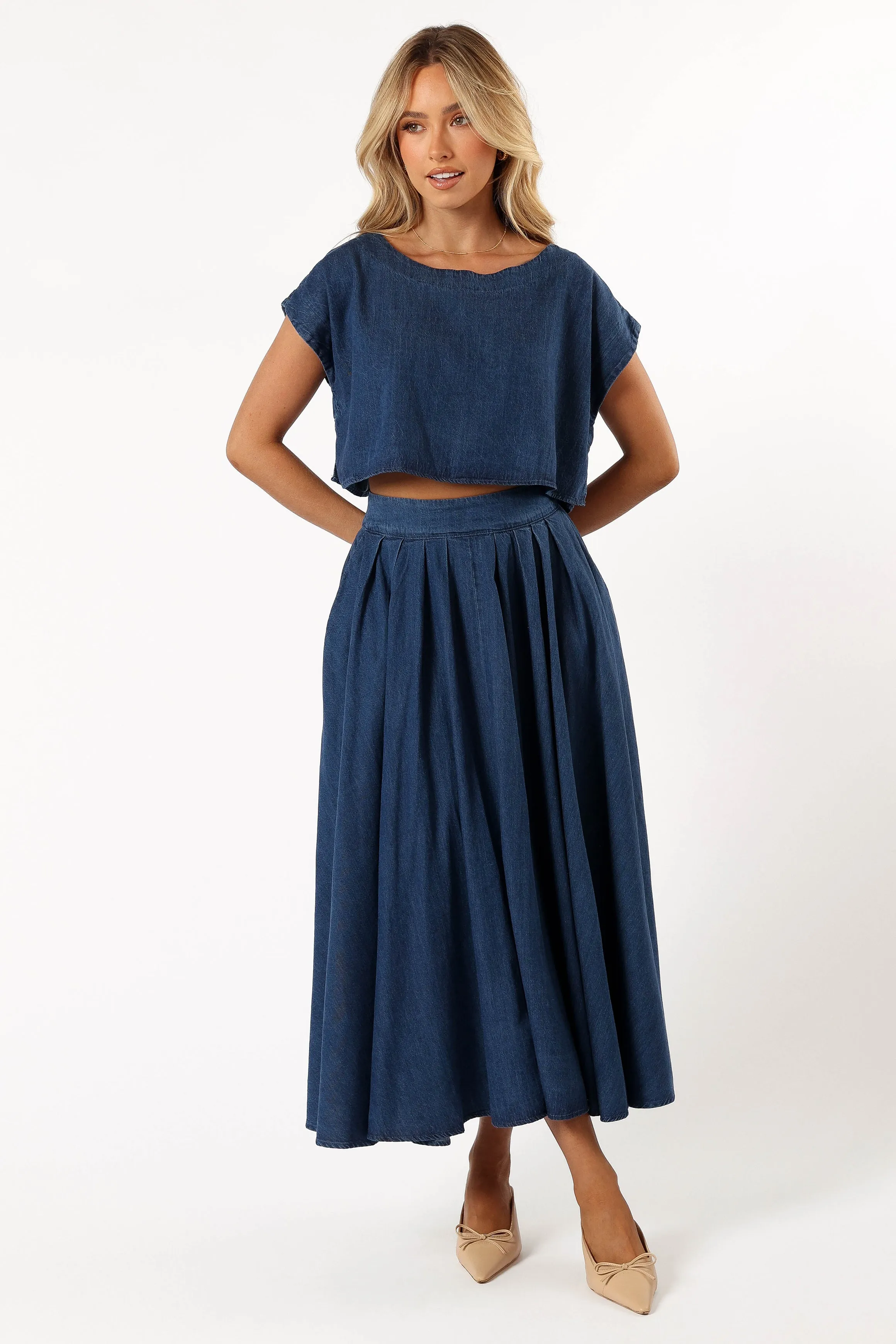 Rylie Two Piece Set - Dark Denim sold by Petal & Pup product image thumbnail 4