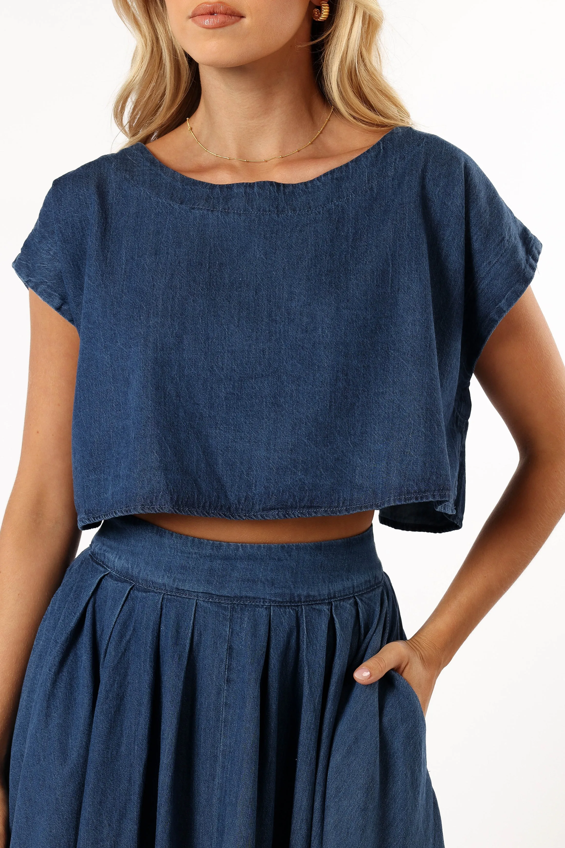 Rylie Two Piece Set - Dark Denim sold by Petal & Pup product image thumbnail 3