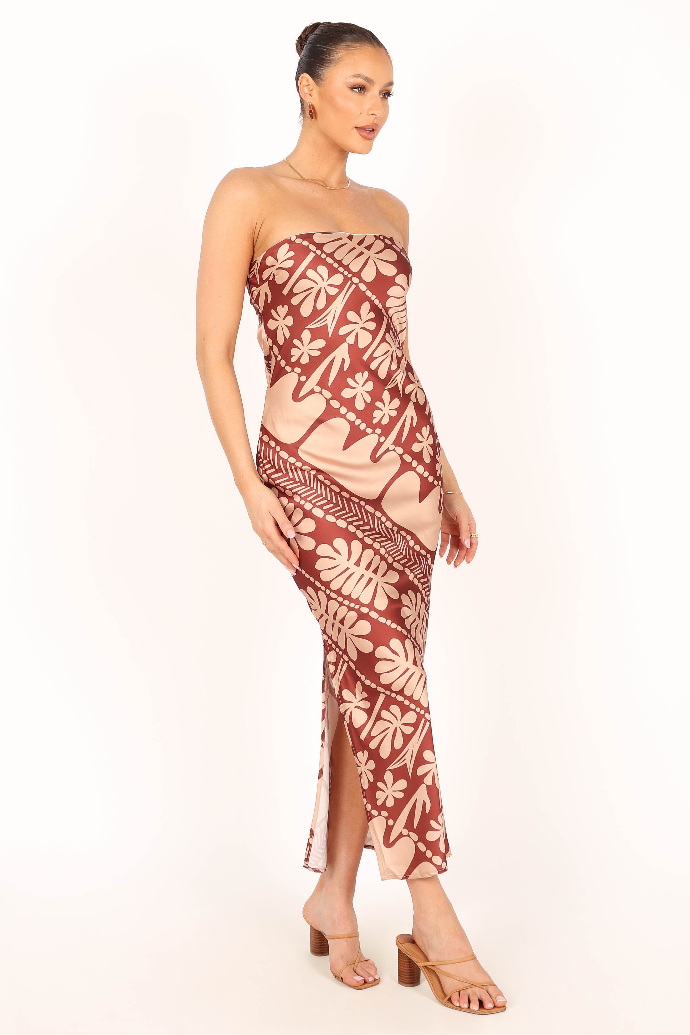 Amelie Strapless Maxi Dress - Rust Pink sold by Petal & Pup product image thumbnail 5