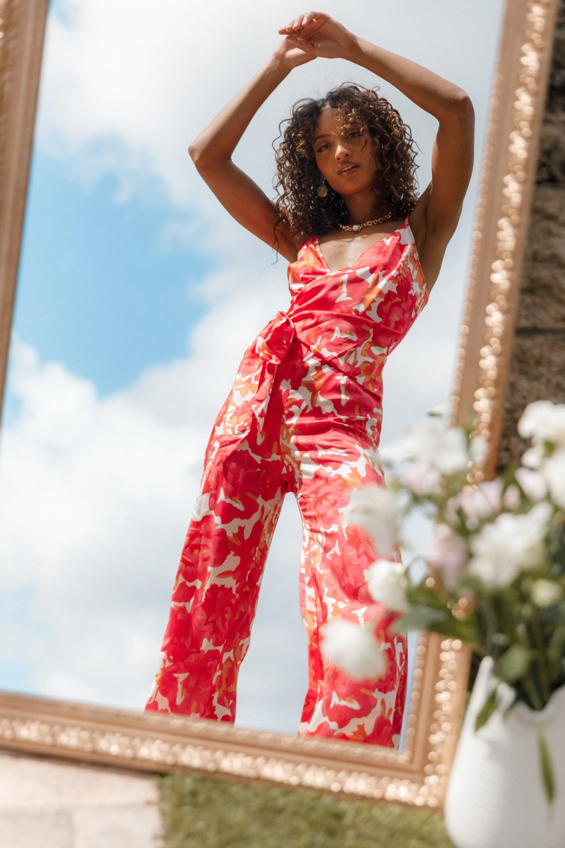 ADISON JUMPSUIT - PINK FLORAL sold by Petal & Pup product image thumbnail 3