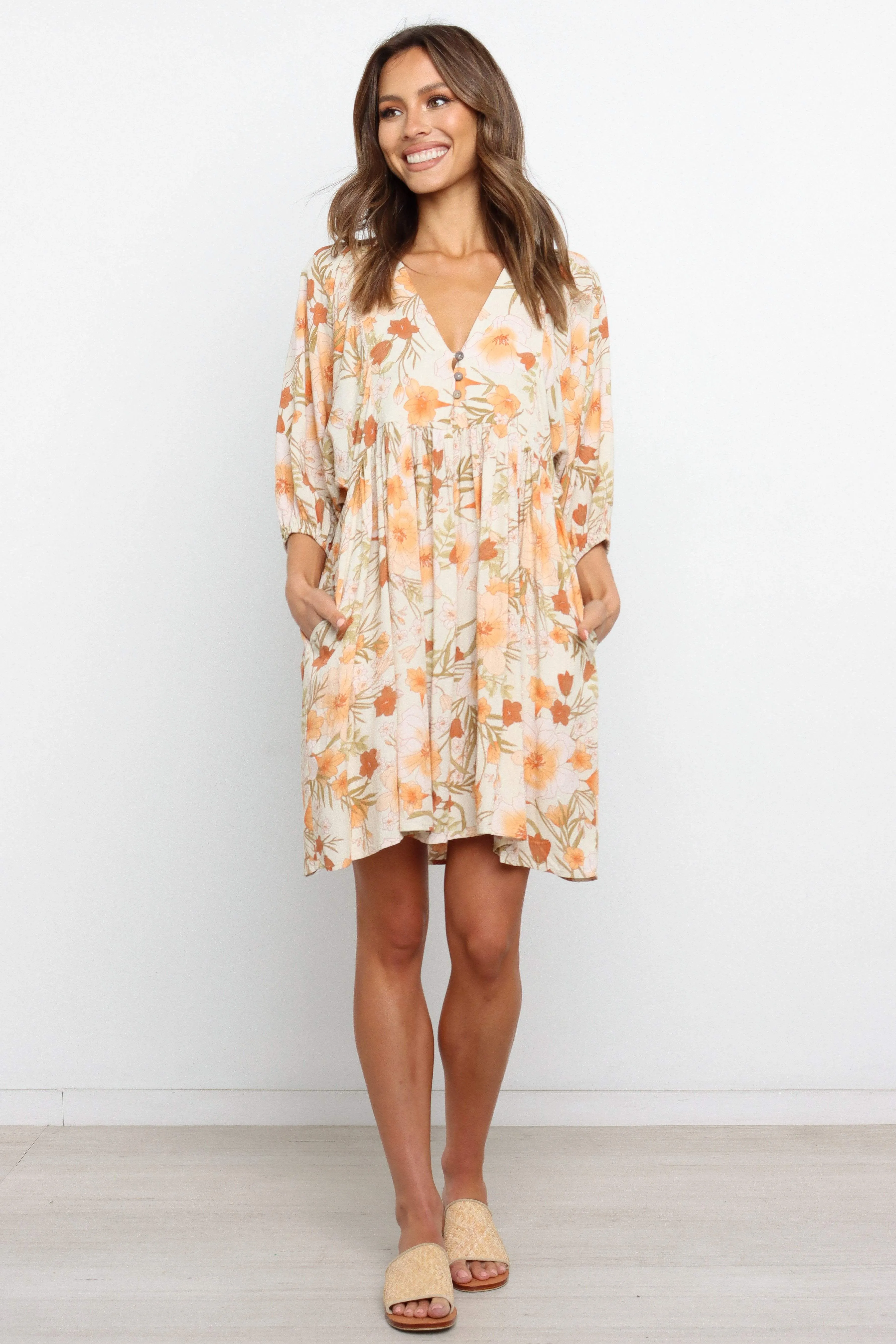 Tessie Dress - Beige sold by Petal & Pup product image thumbnail 5