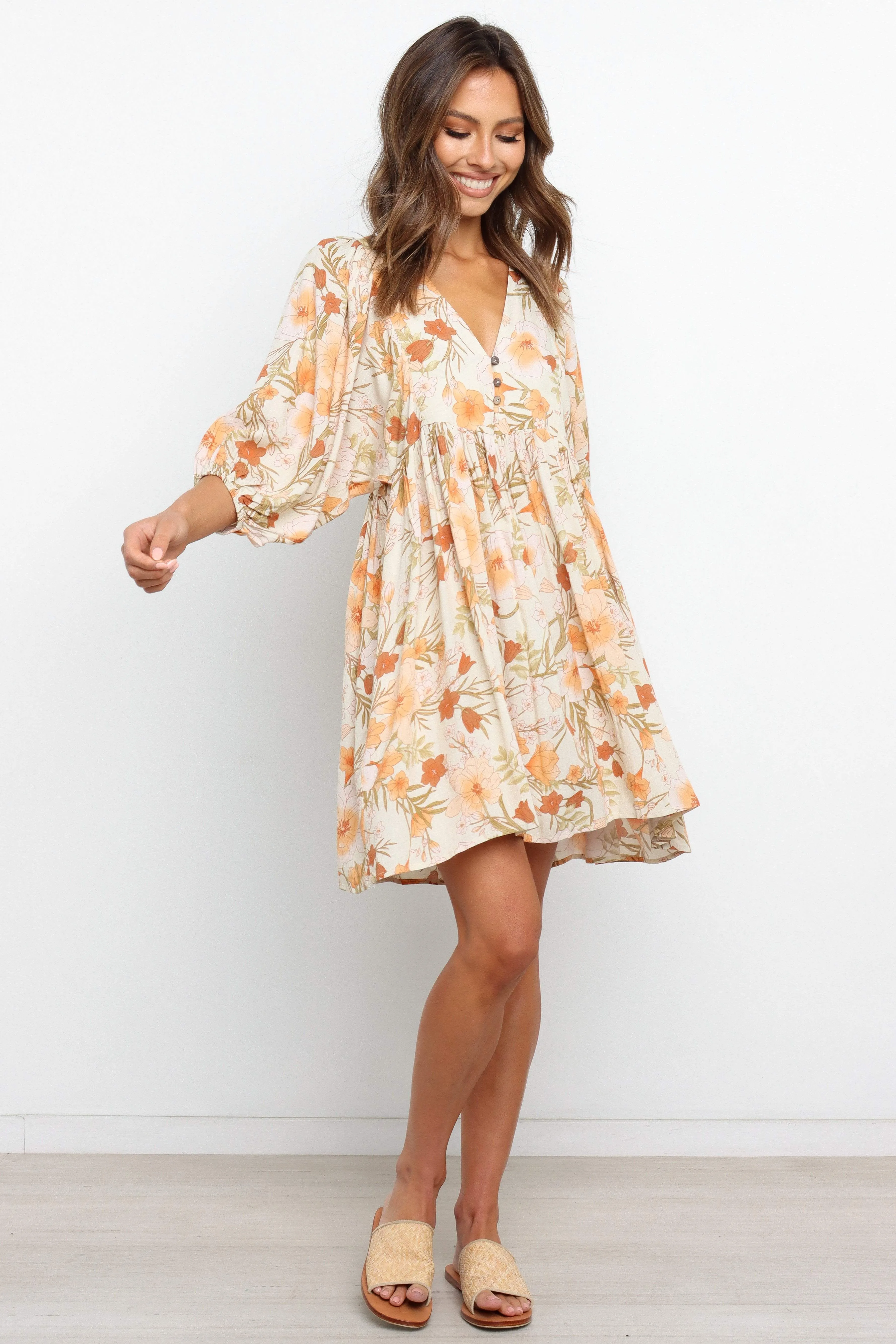 Tessie Dress - Beige sold by Petal & Pup product image thumbnail 3