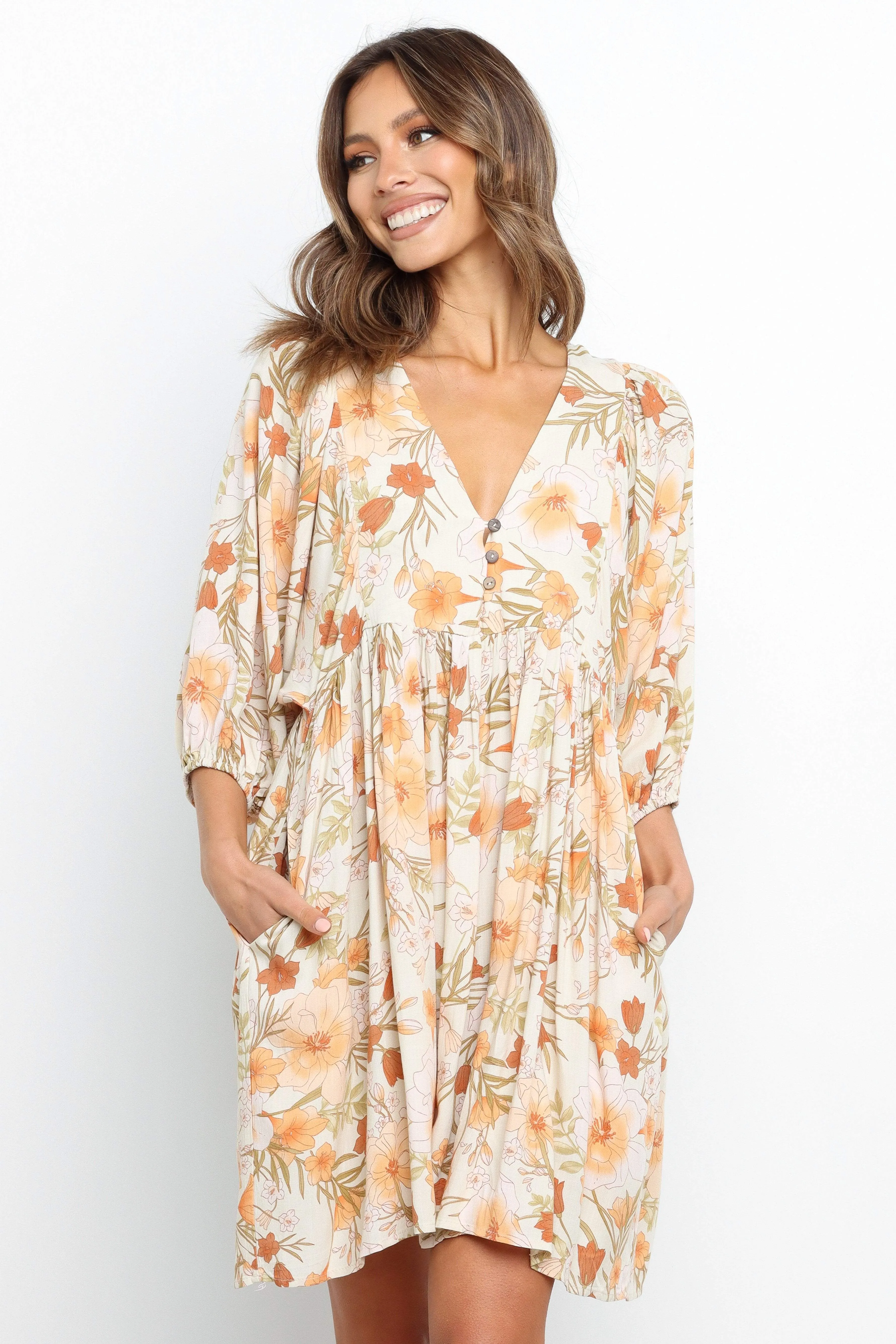 Tessie Dress - Beige sold by Petal & Pup product image thumbnail 2