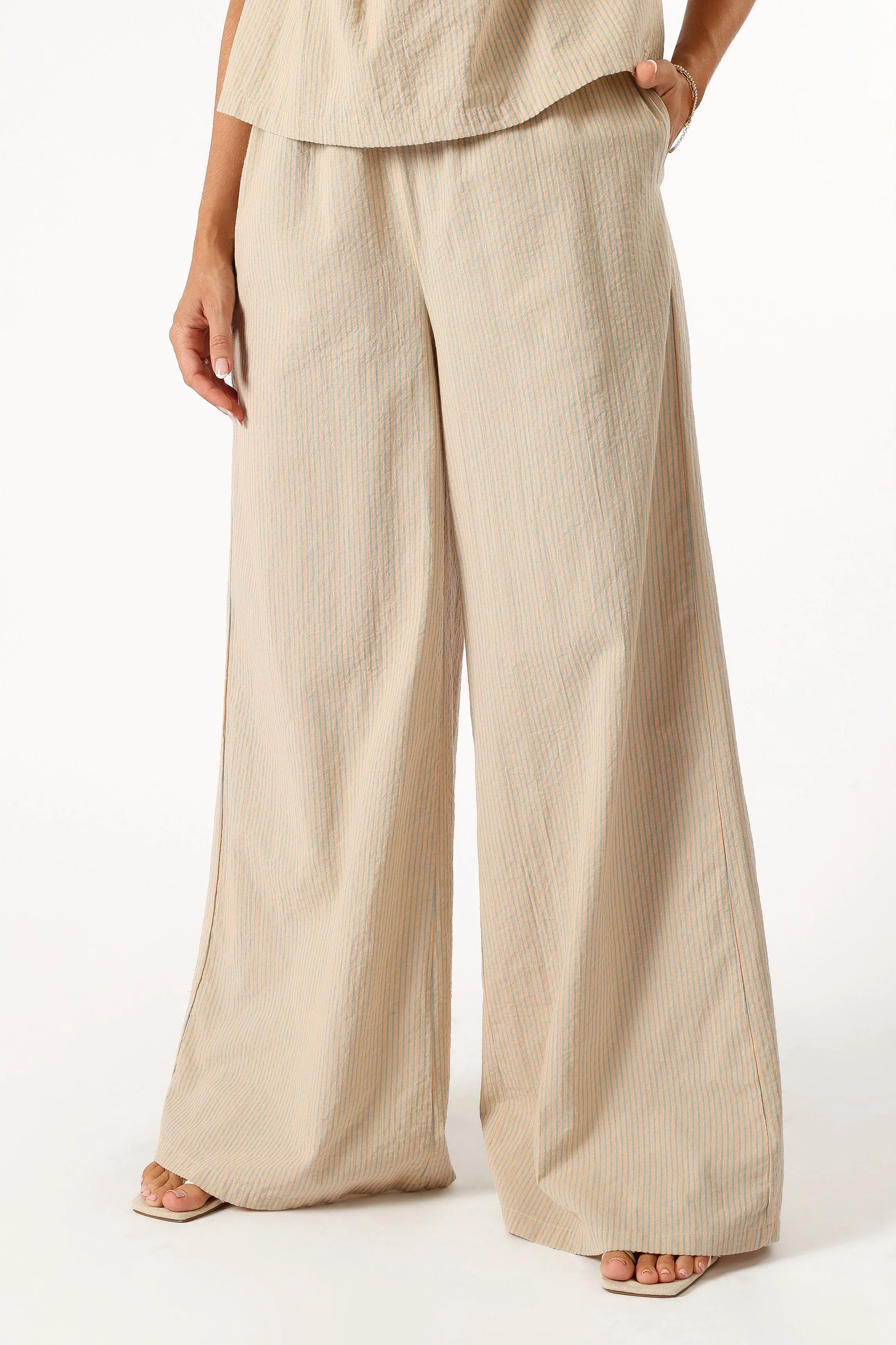 Savanna Striped Pants - Apricot sold by Petal & Pup product image thumbnail 4