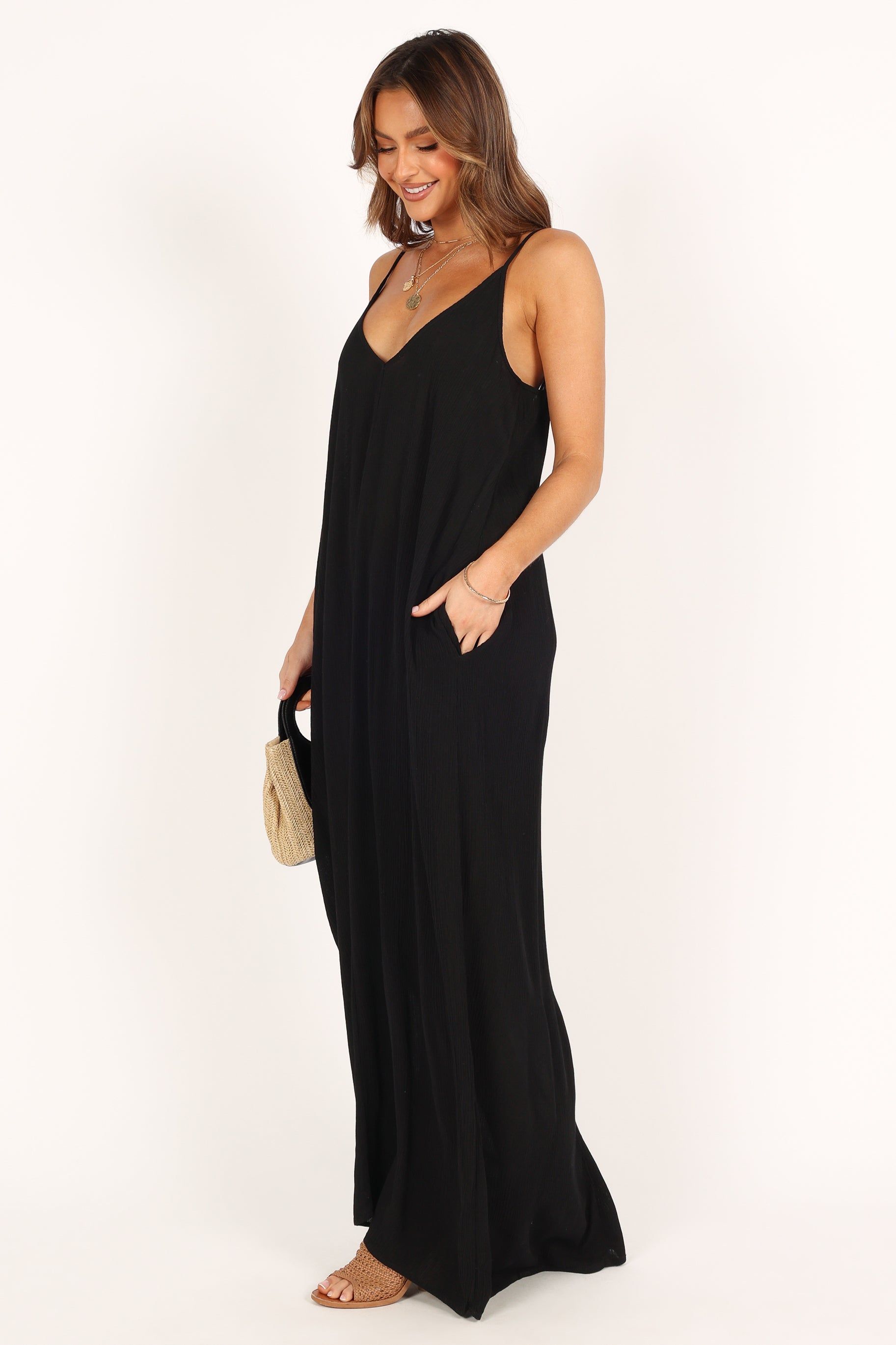 Daphne Maxi Dress - Black sold by Petal & Pup product image thumbnail 4