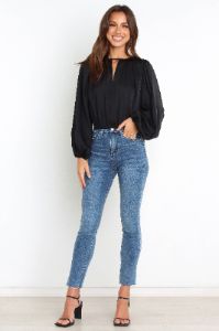 Betty Top - Black sold by Petal & Pup