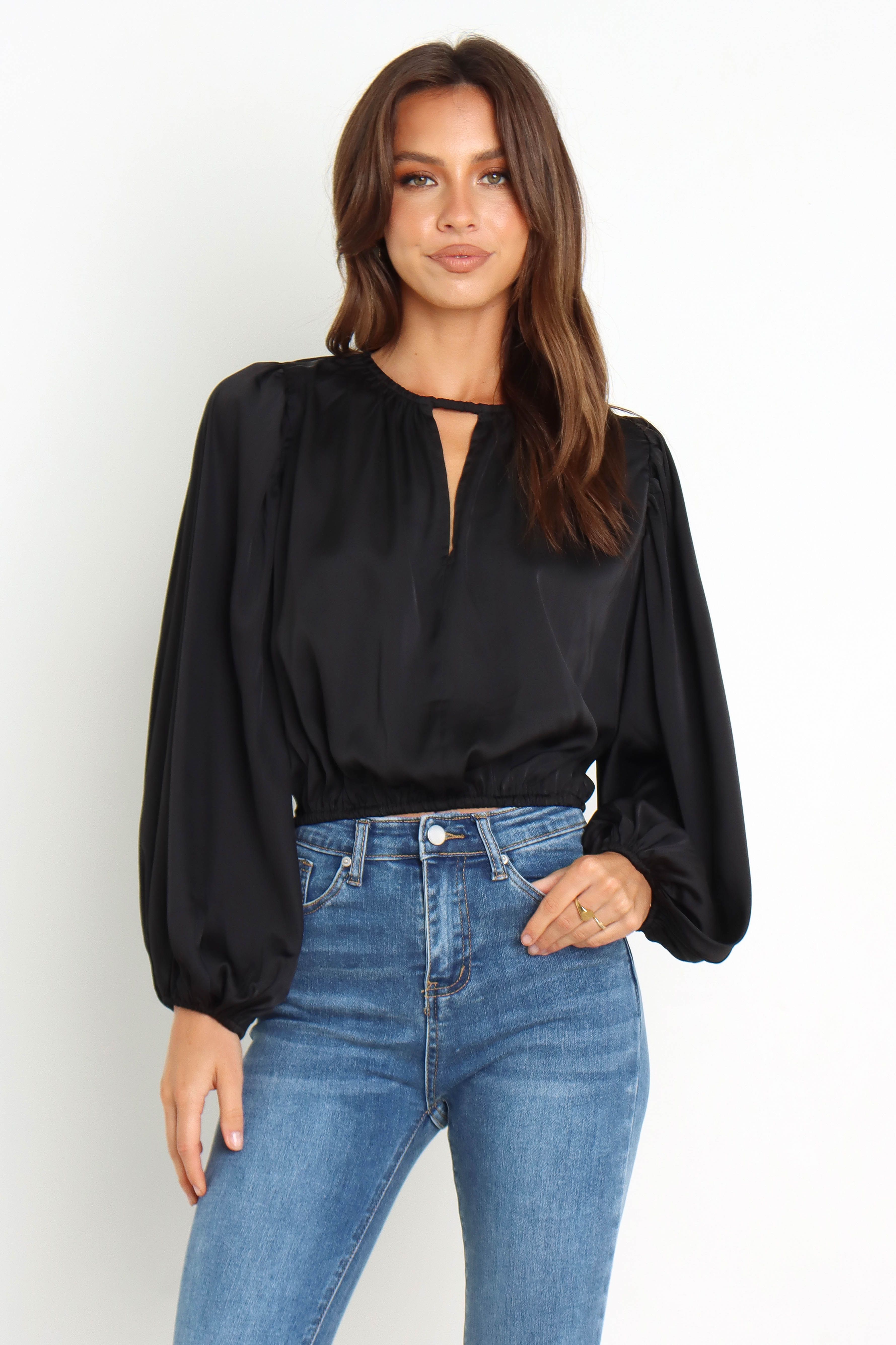 Betty Top - Black sold by Petal & Pup