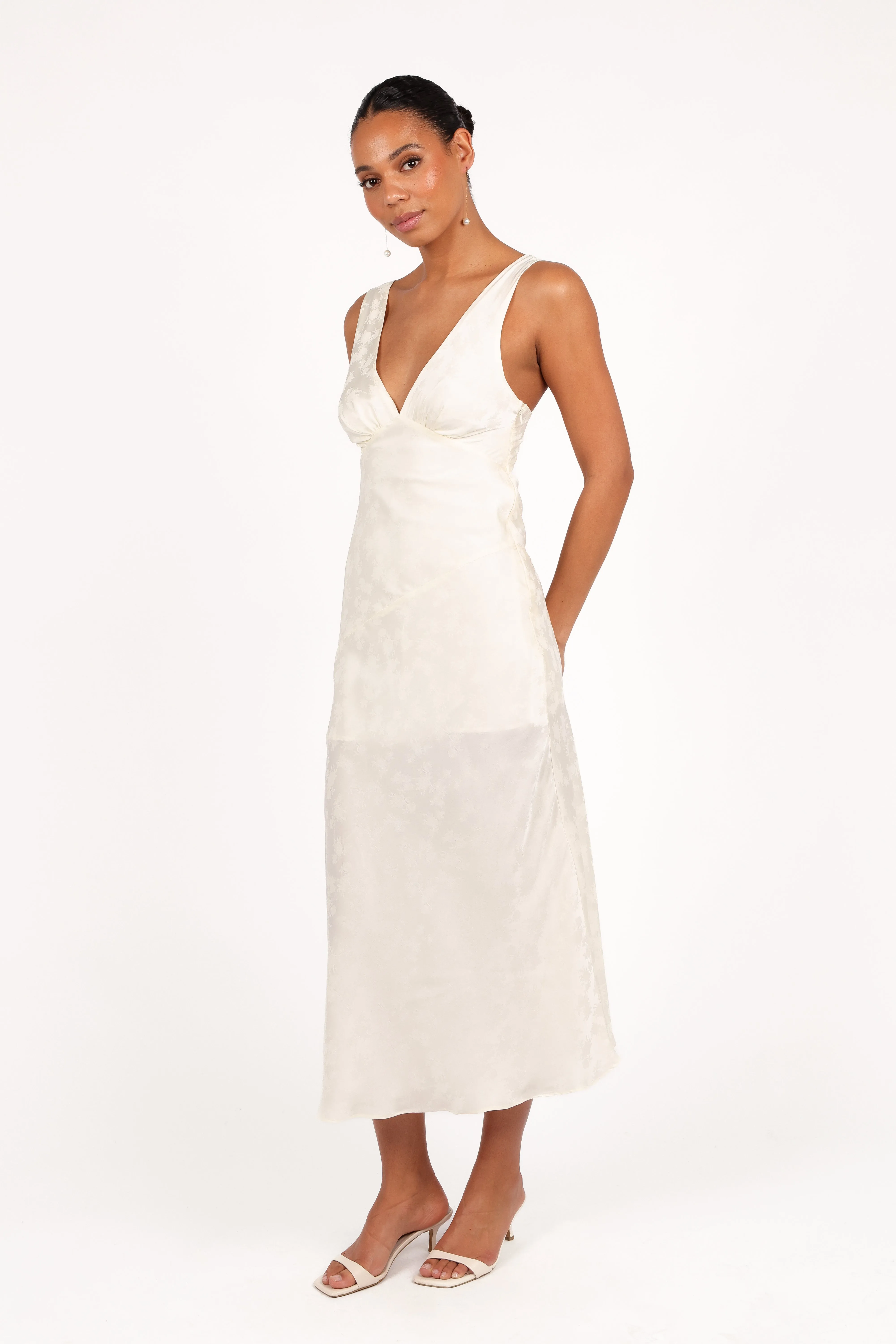 Billie Midi Dress - Ivory sold by Petal & Pup product image thumbnail 3