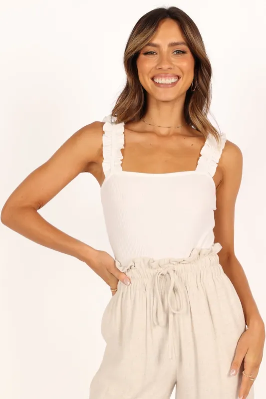 Heidi Bodysuit - White sold by Petal & Pup