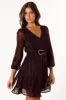 Glimmer Long Sleeve Mini Dress - Pink sold by Petal & Pup