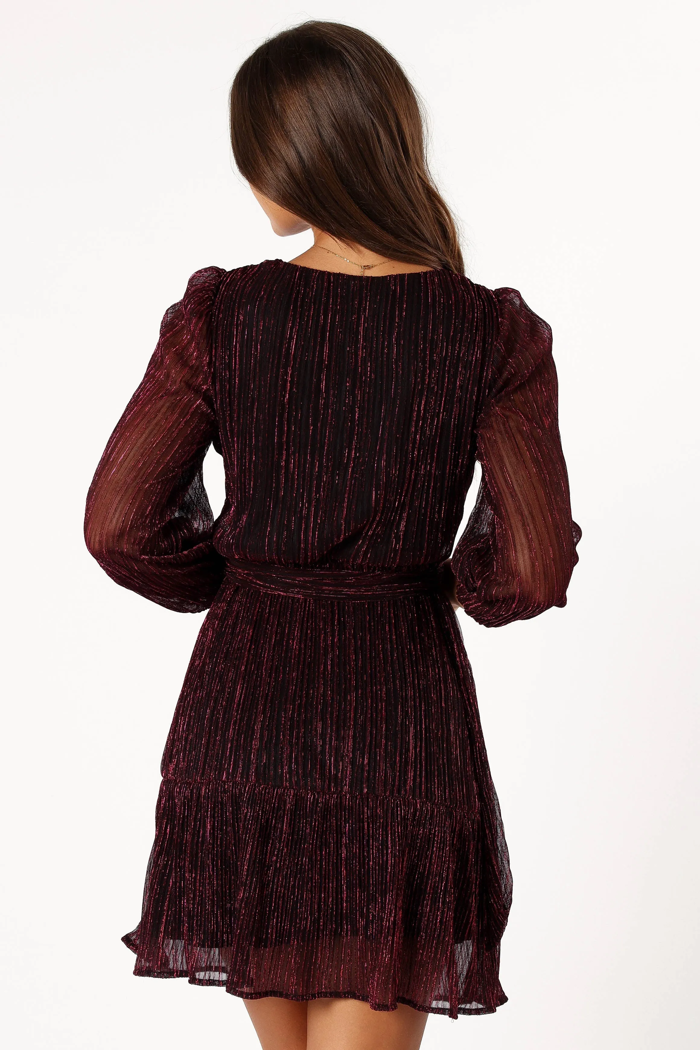 Glimmer Long Sleeve Mini Dress - Pink sold by Petal & Pup product image thumbnail 4