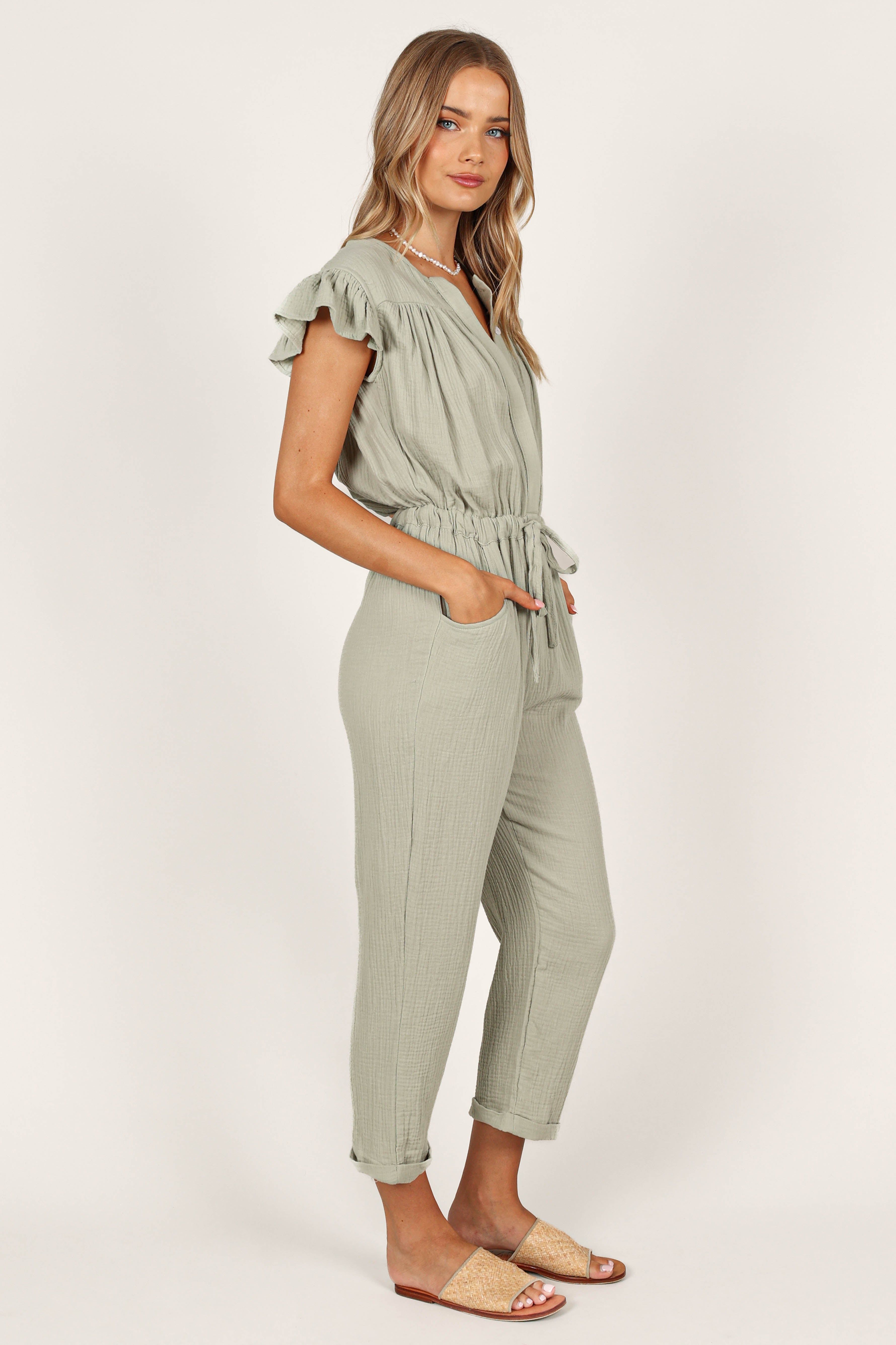 Chantria Jumpsuit - Sage sold by Petal & Pup product image thumbnail 5