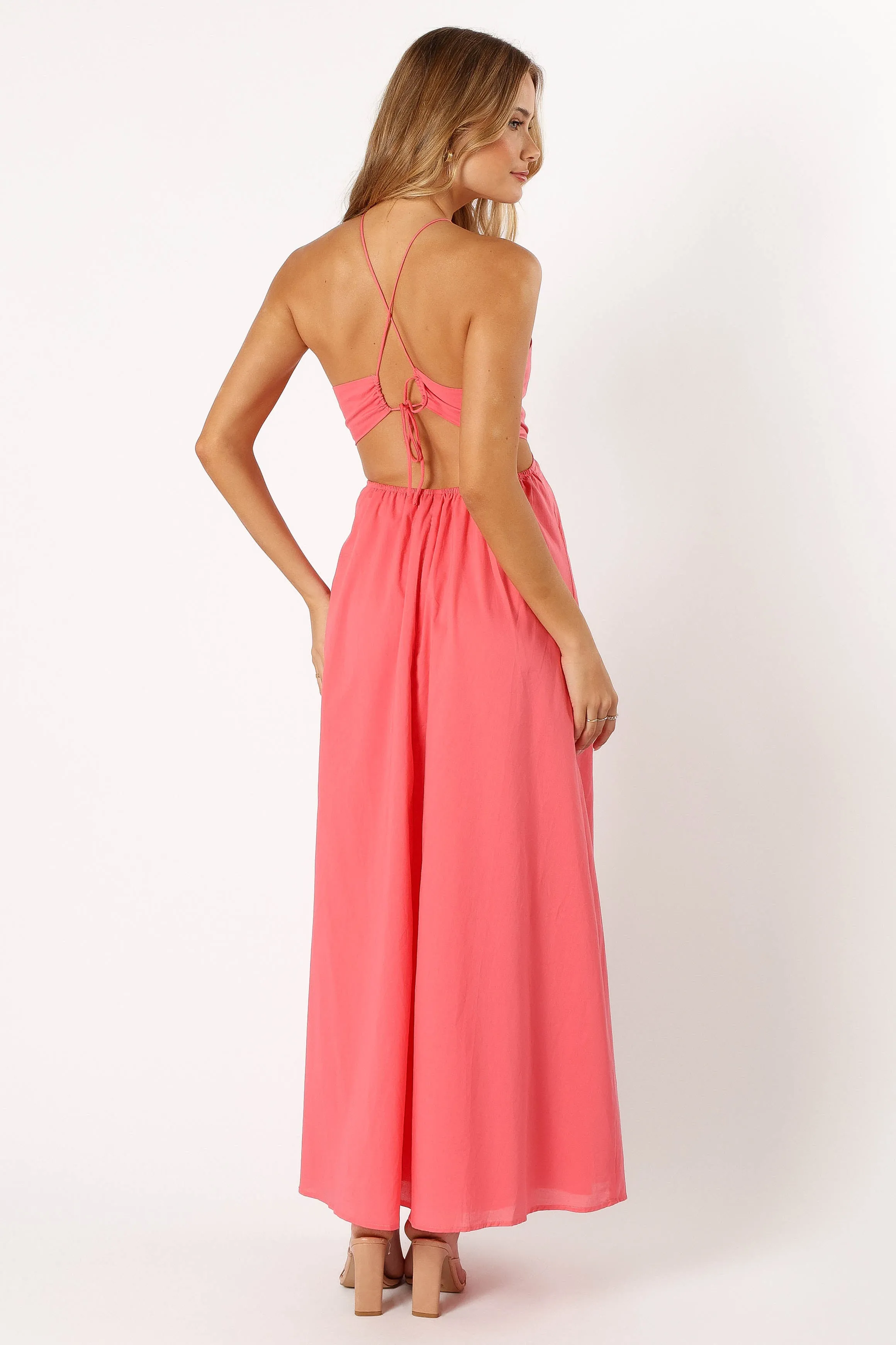 Carton Halterneck Maxi Dress - Watermelon sold by Petal & Pup product image thumbnail 5