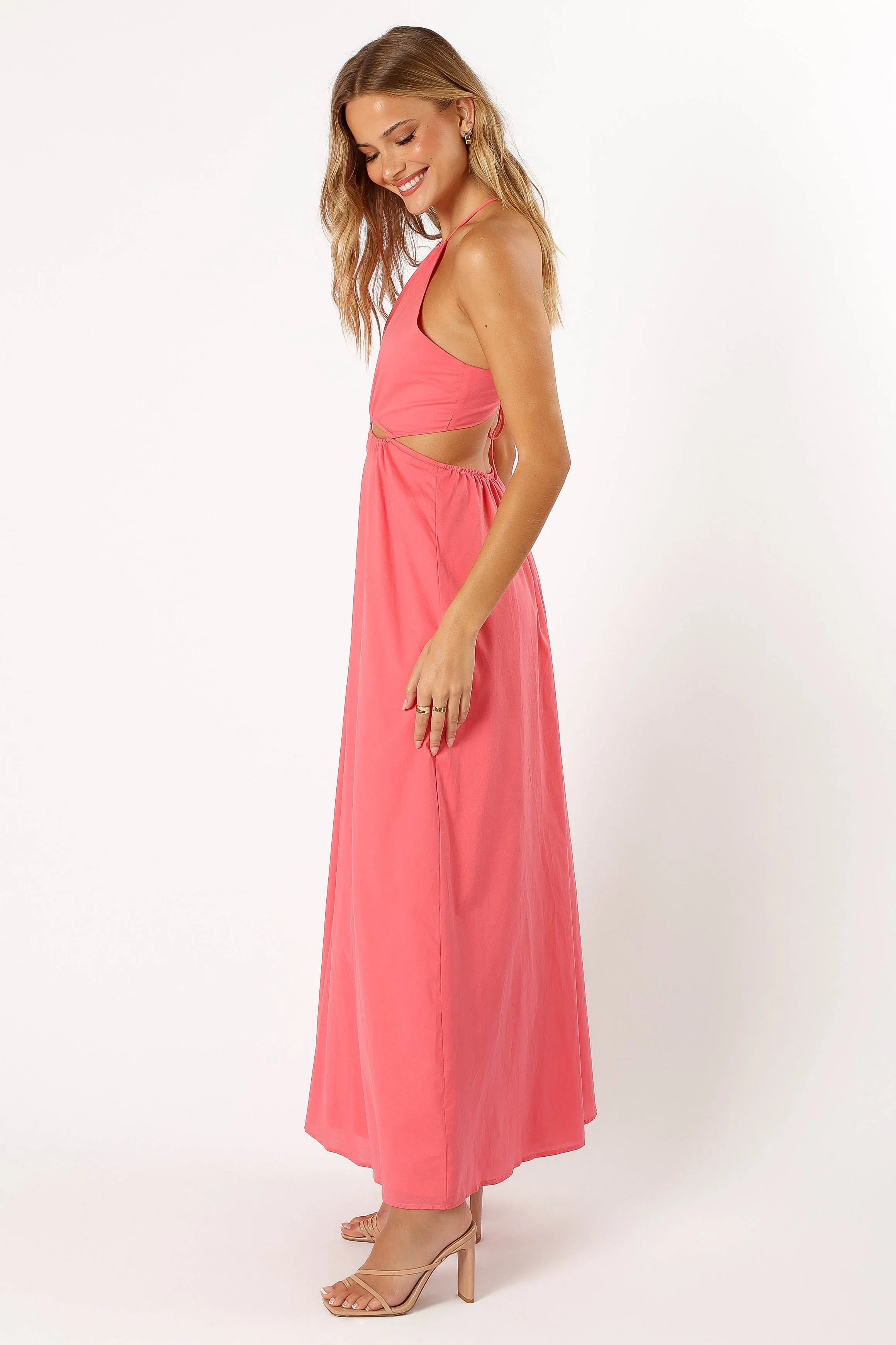 Carton Halterneck Maxi Dress - Watermelon sold by Petal & Pup product image thumbnail 4