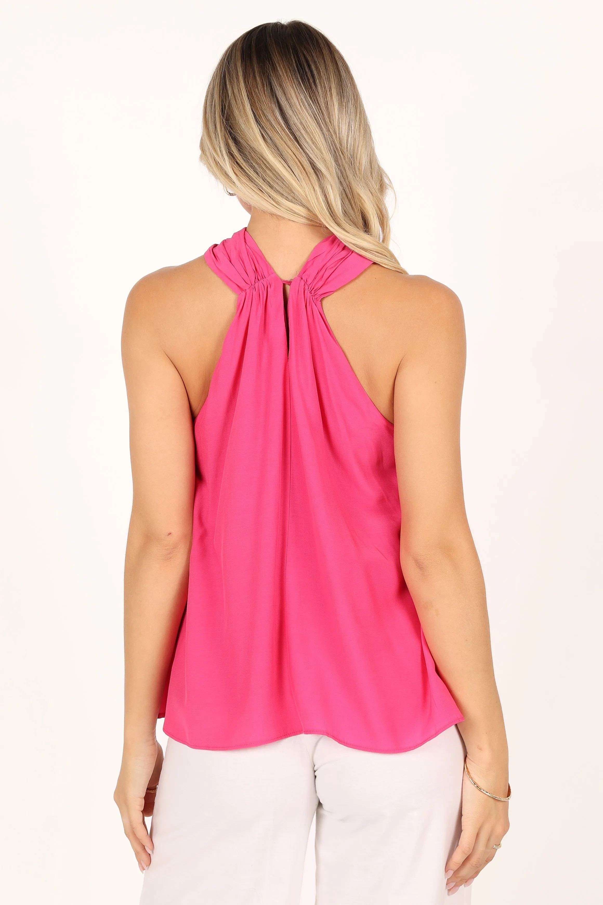 Jilly Halter Top - Hot Pink sold by Petal & Pup product image thumbnail 2