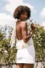 Willa Halterneck Top - White Floral sold by Petal & Pup