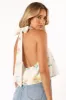 Willa Halterneck Top - White Floral sold by Petal & Pup