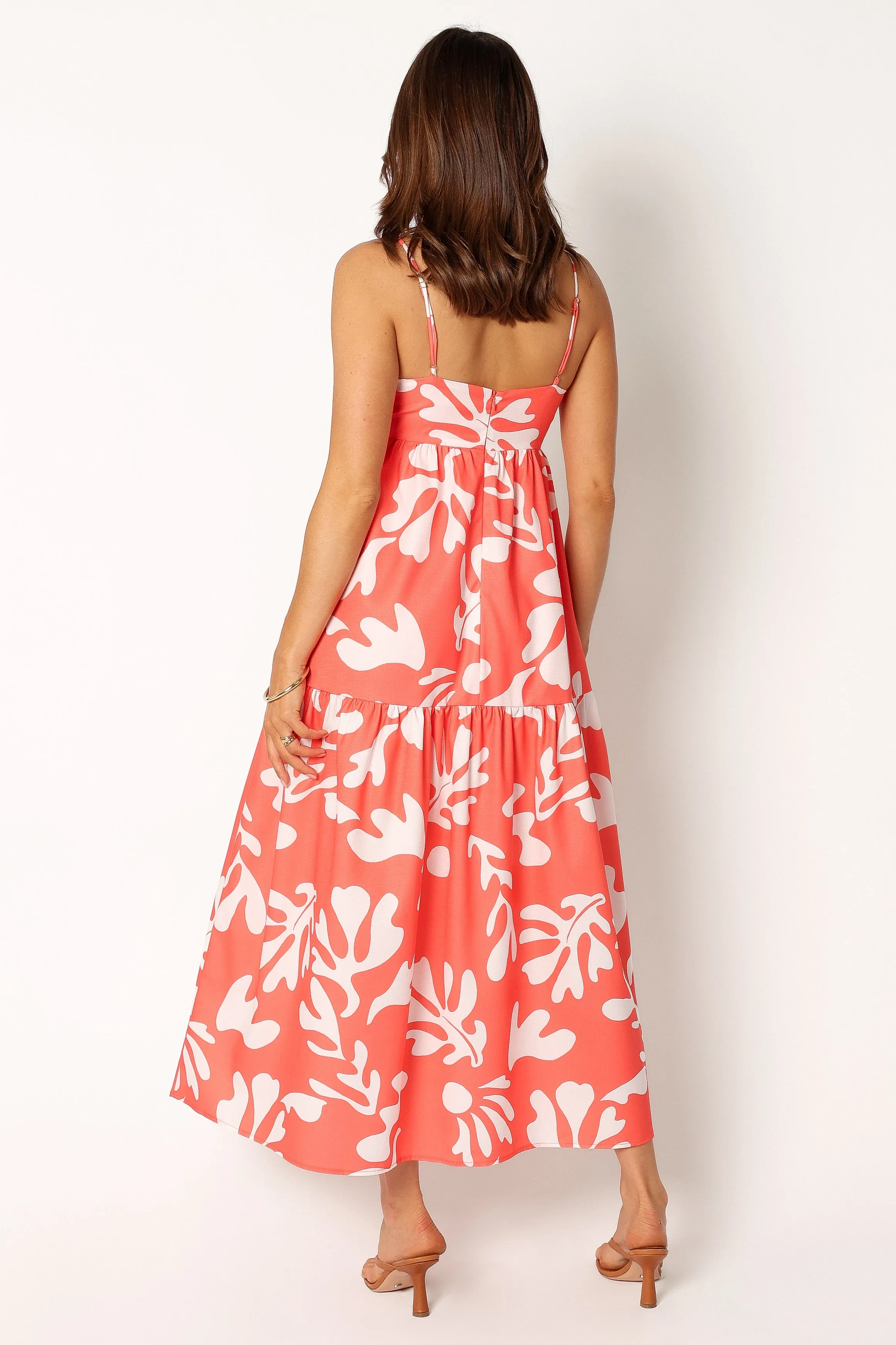 Payton Maxi Slip Dress - Melon White sold by Petal & Pup product image thumbnail 5