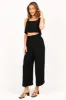 Eleanor High Waisted Pants - Black sold by Petal & Pup