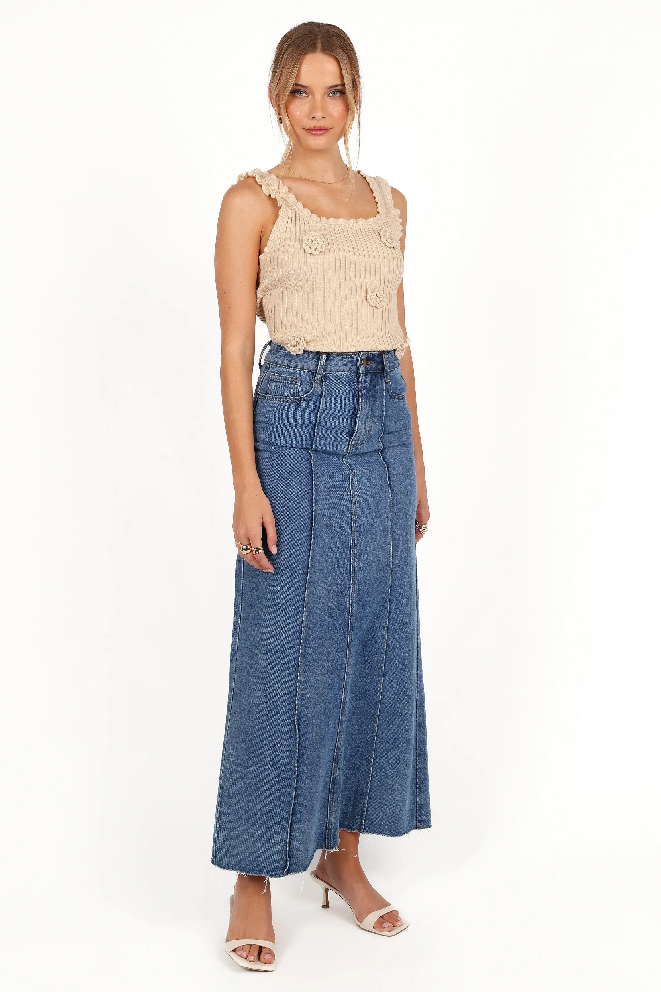 Erin Knit Top - Oatmeal sold by Petal & Pup product image thumbnail 2