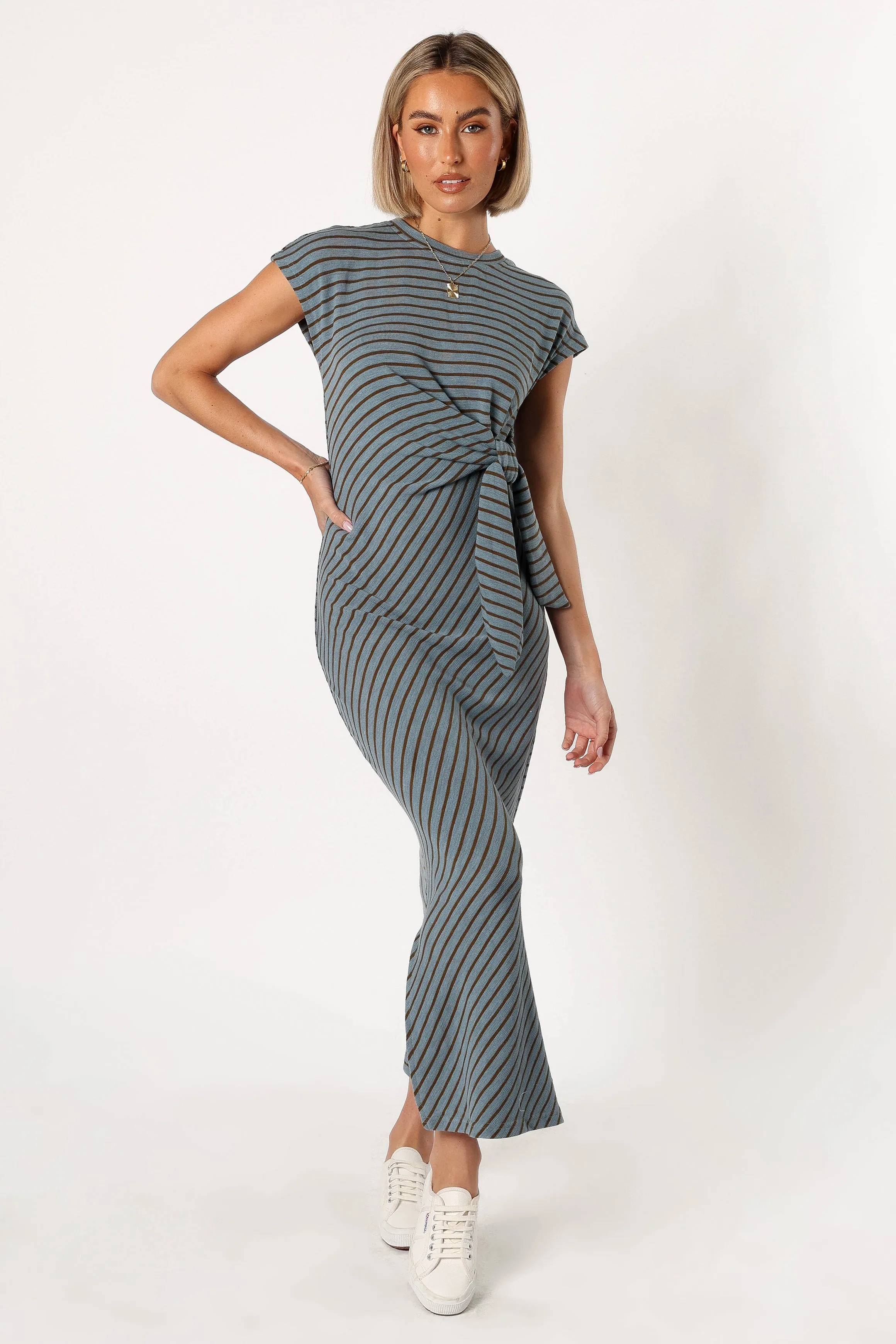 Sandro Maxi Dress - Dusty Stripe sold by Petal & Pup product image thumbnail 4