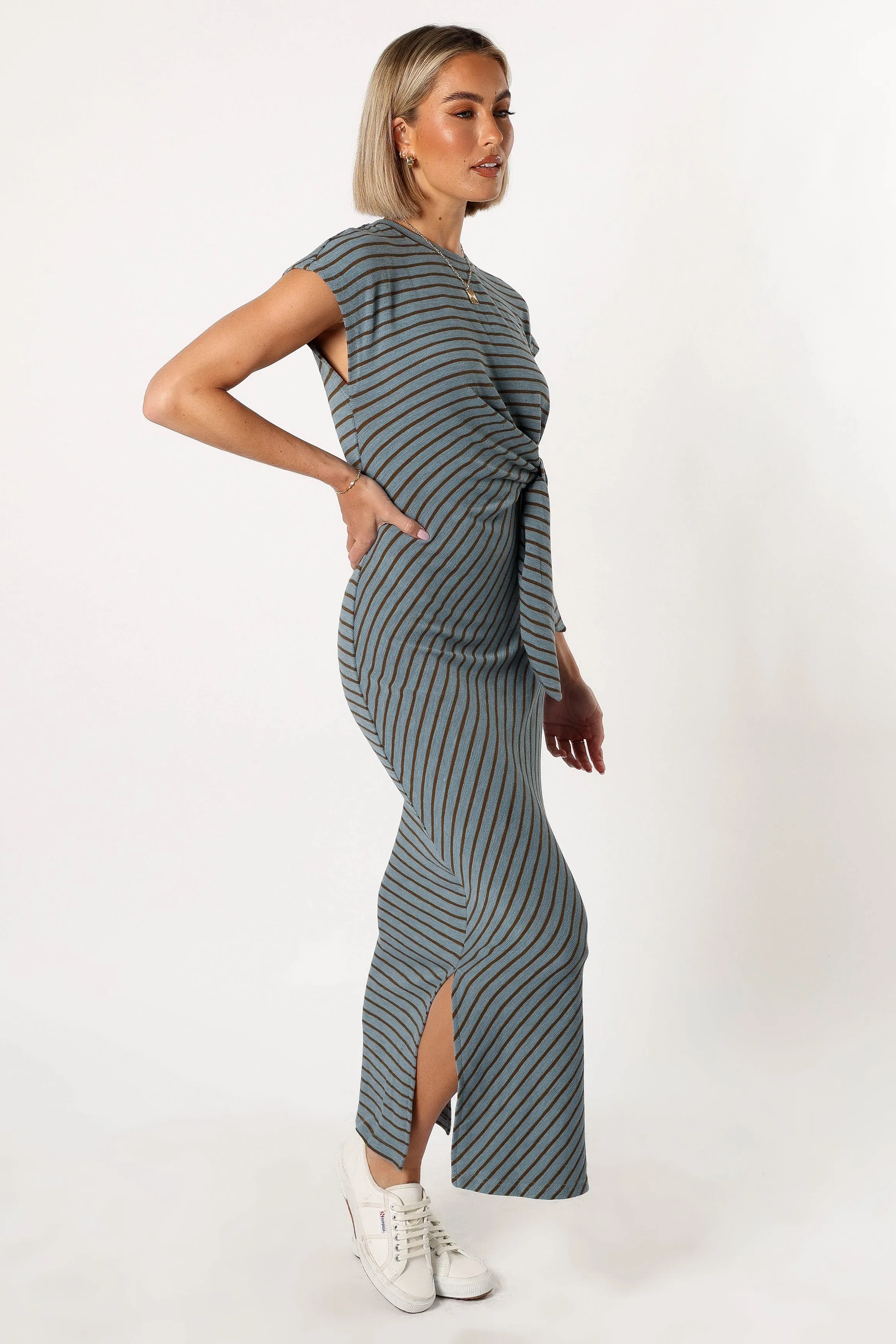 Sandro Maxi Dress - Dusty Stripe sold by Petal & Pup product image thumbnail 2