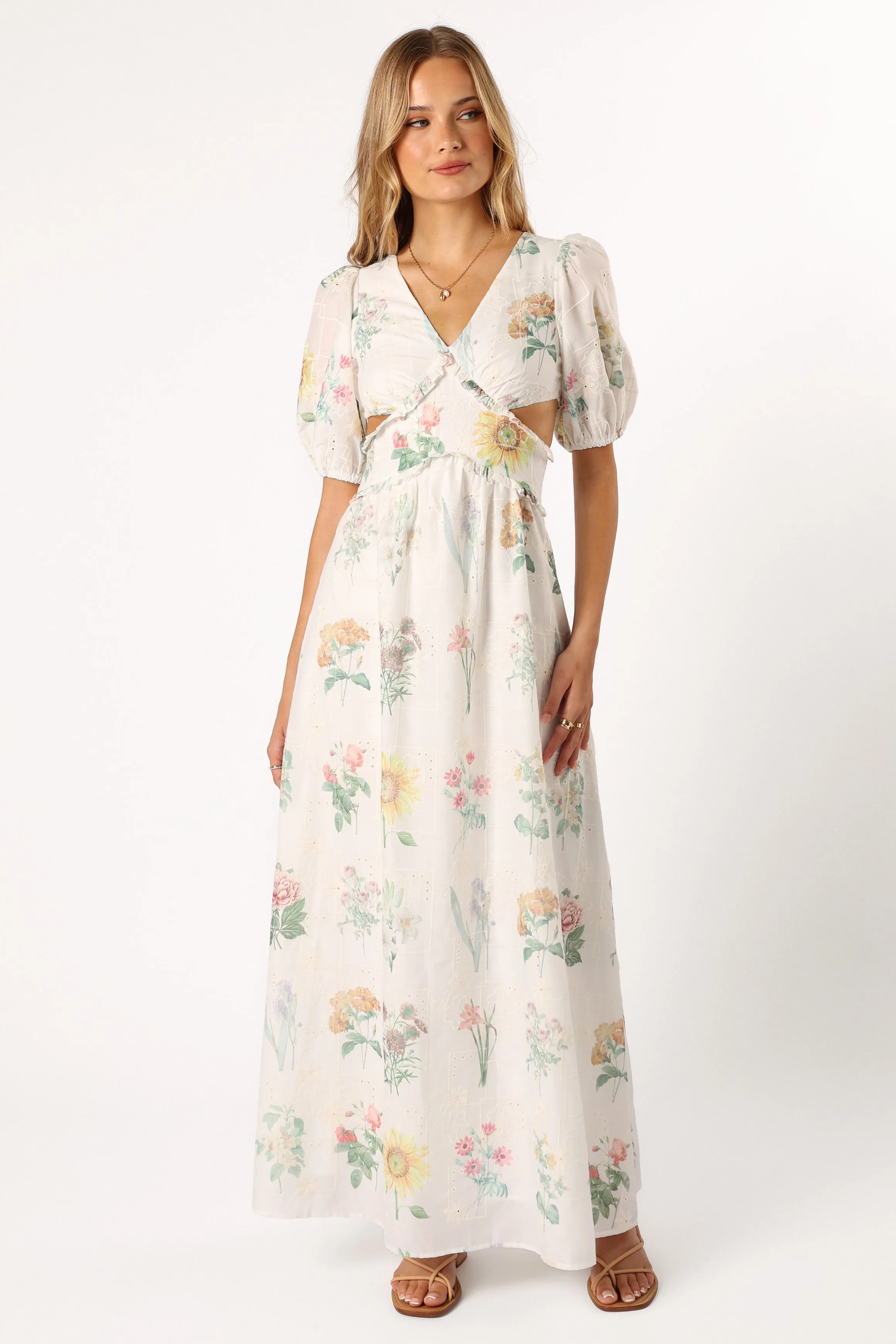 Jemima Puff Shoulder Maxi Dress - Floral sold by Petal & Pup product image thumbnail 4