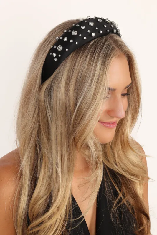 Gigi Headband - Black sold by Petal & Pup